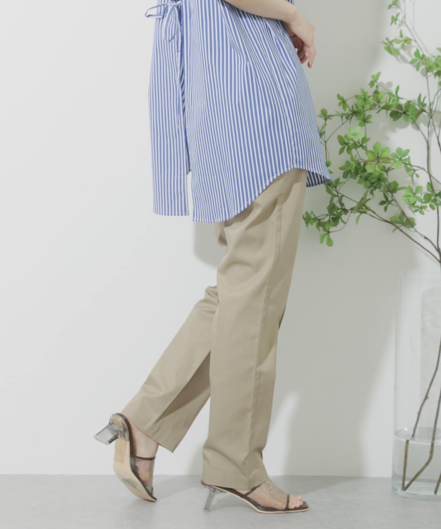 ストレートチノパンツ BEIGE S