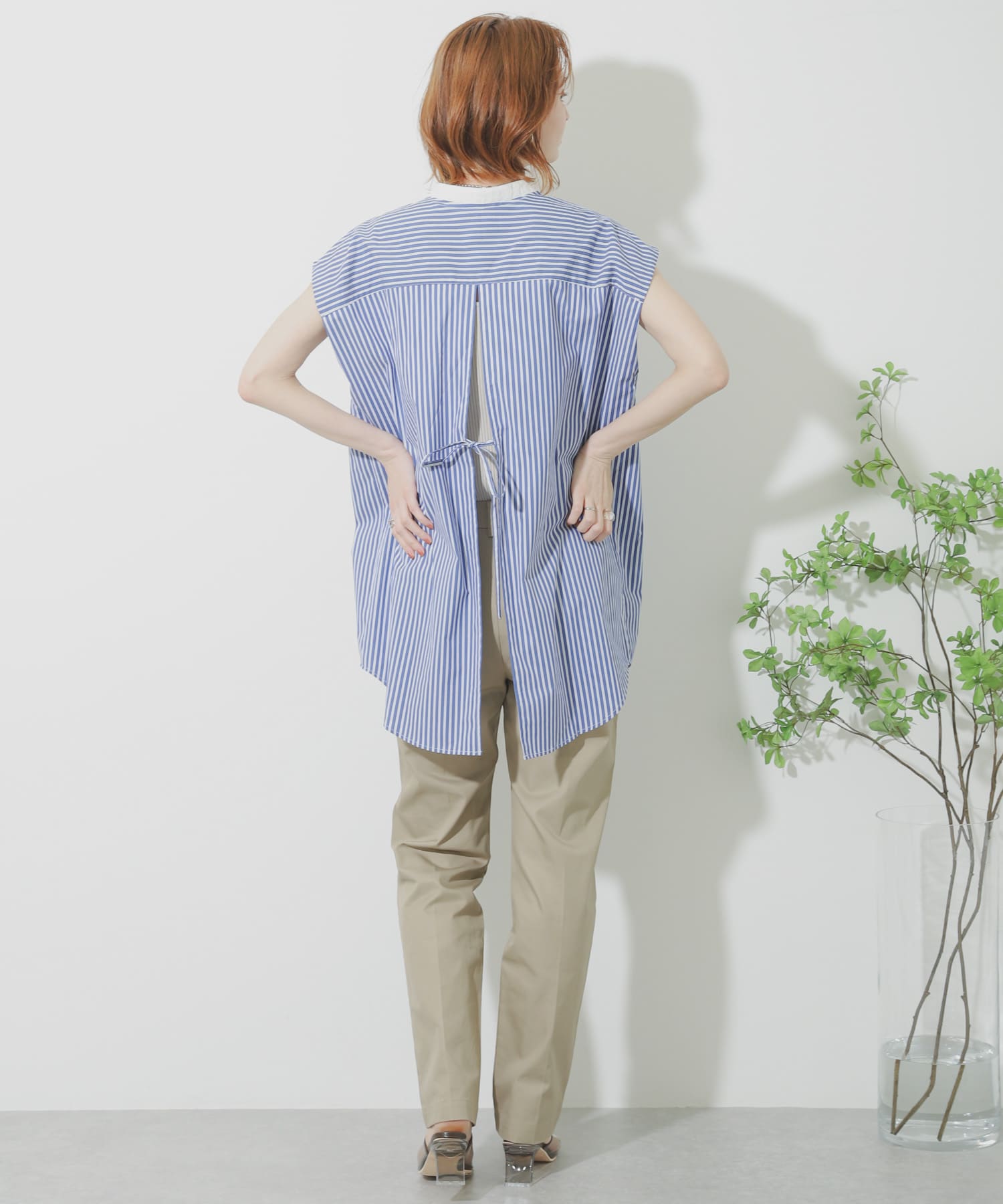 ストレートチノパンツ BEIGE M