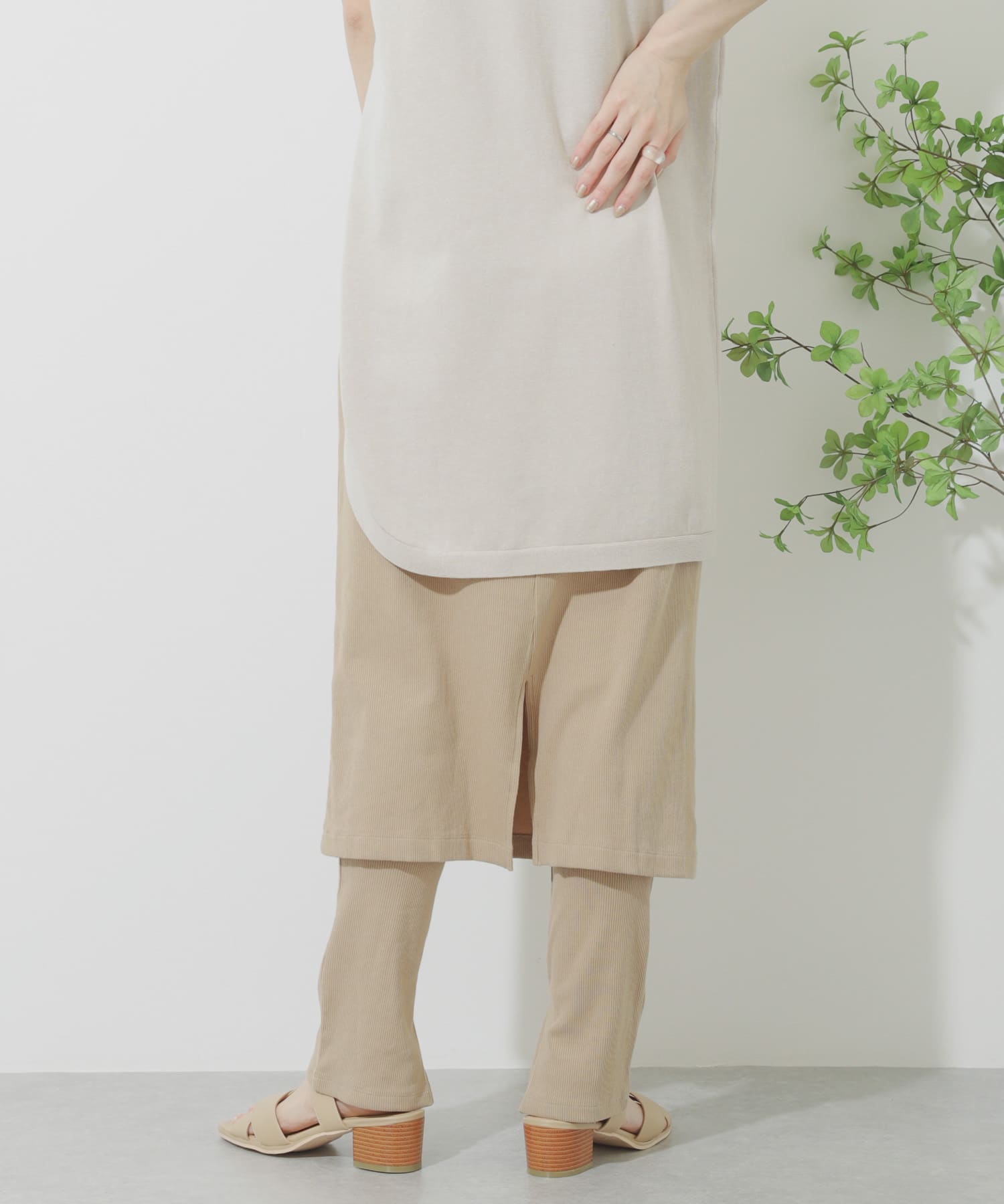 カットスカートレギンス BEIGE one