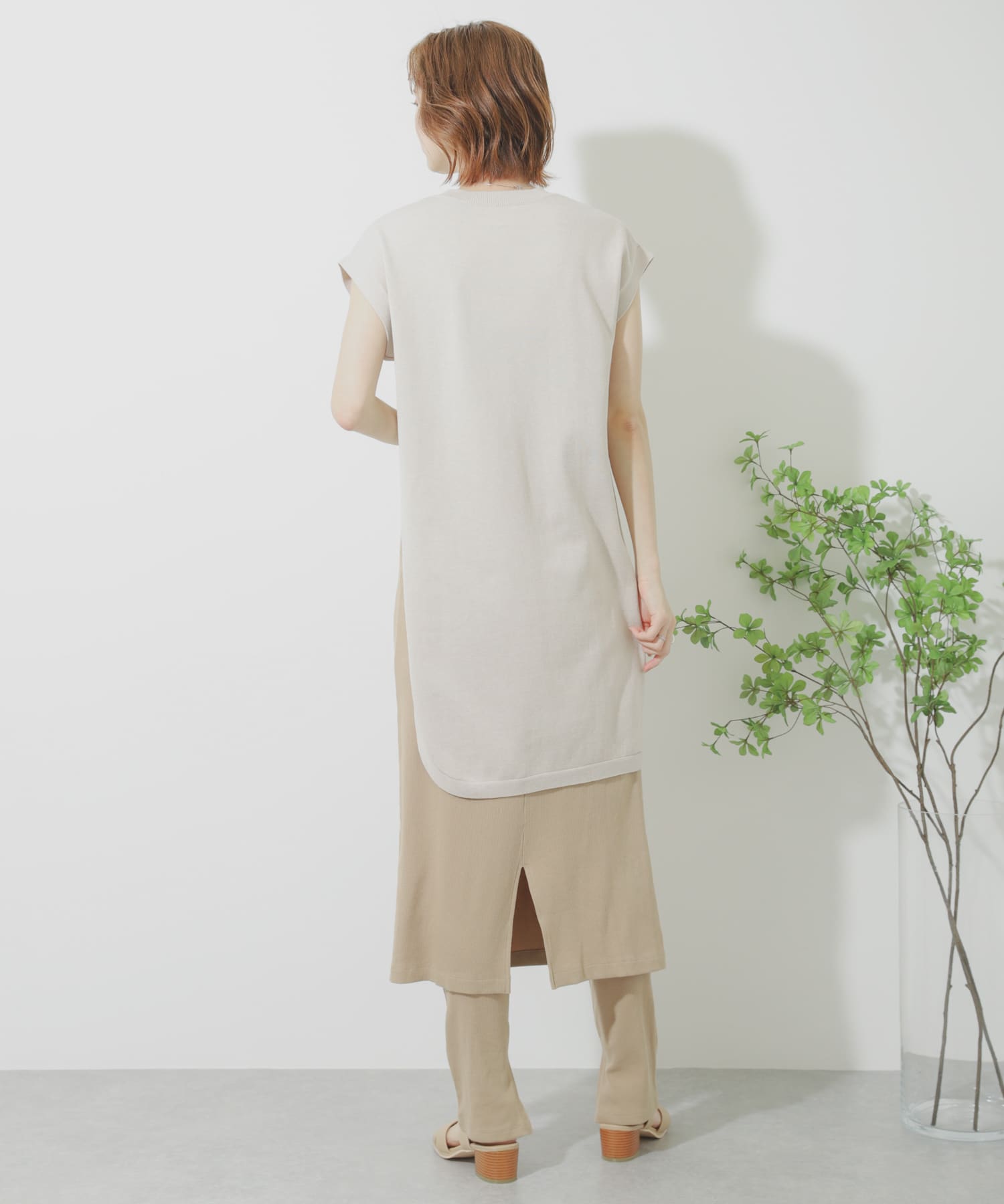 カットスカートレギンス BEIGE one