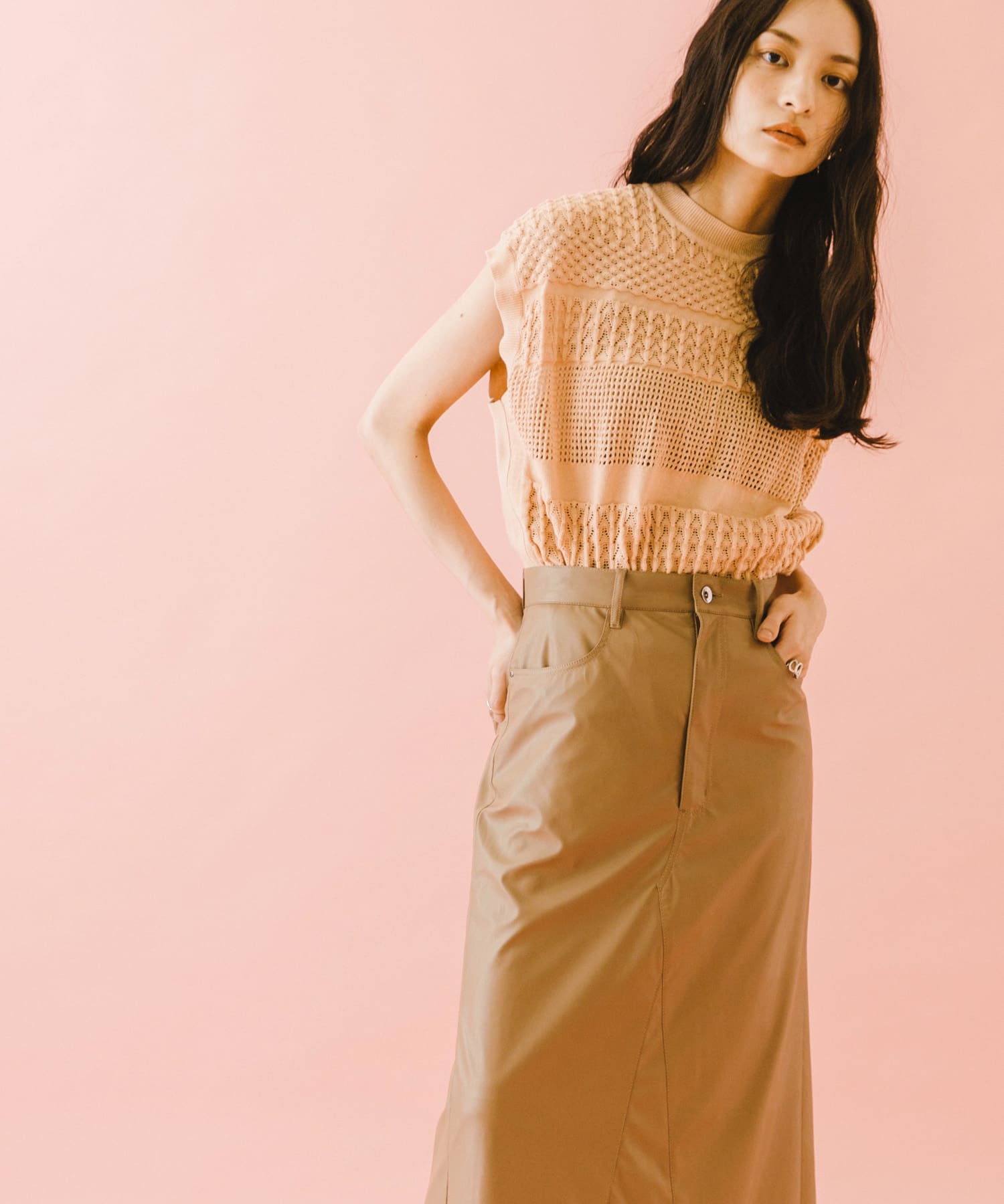 身長：168cm サイズ：one