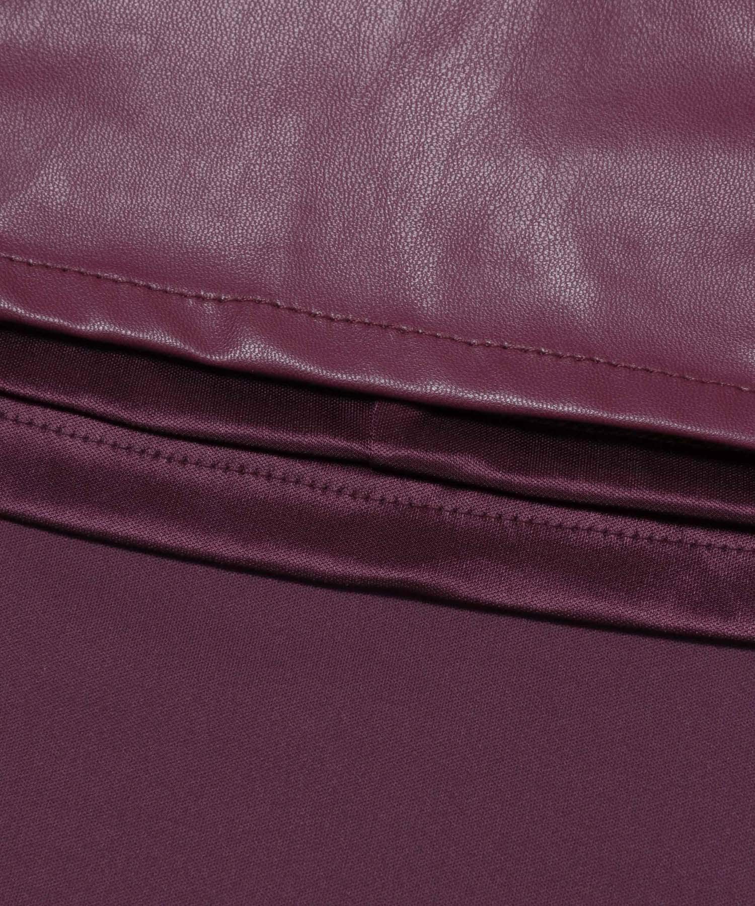 naturaglace×SENSE OF PLACE　『別注』ナチュラグラッセフェイクレザースカート PURPLE one