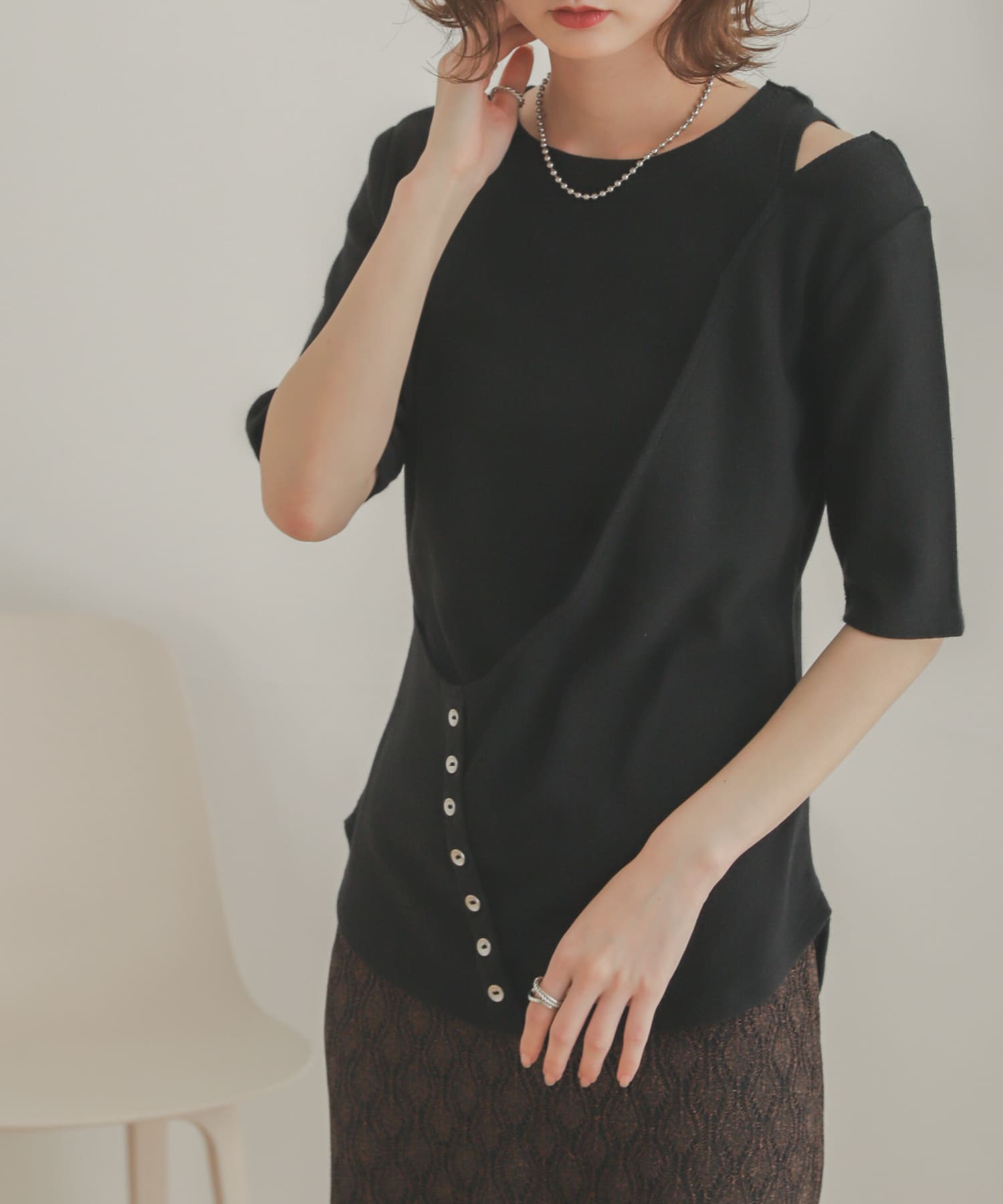身長：169cm サイズ：one