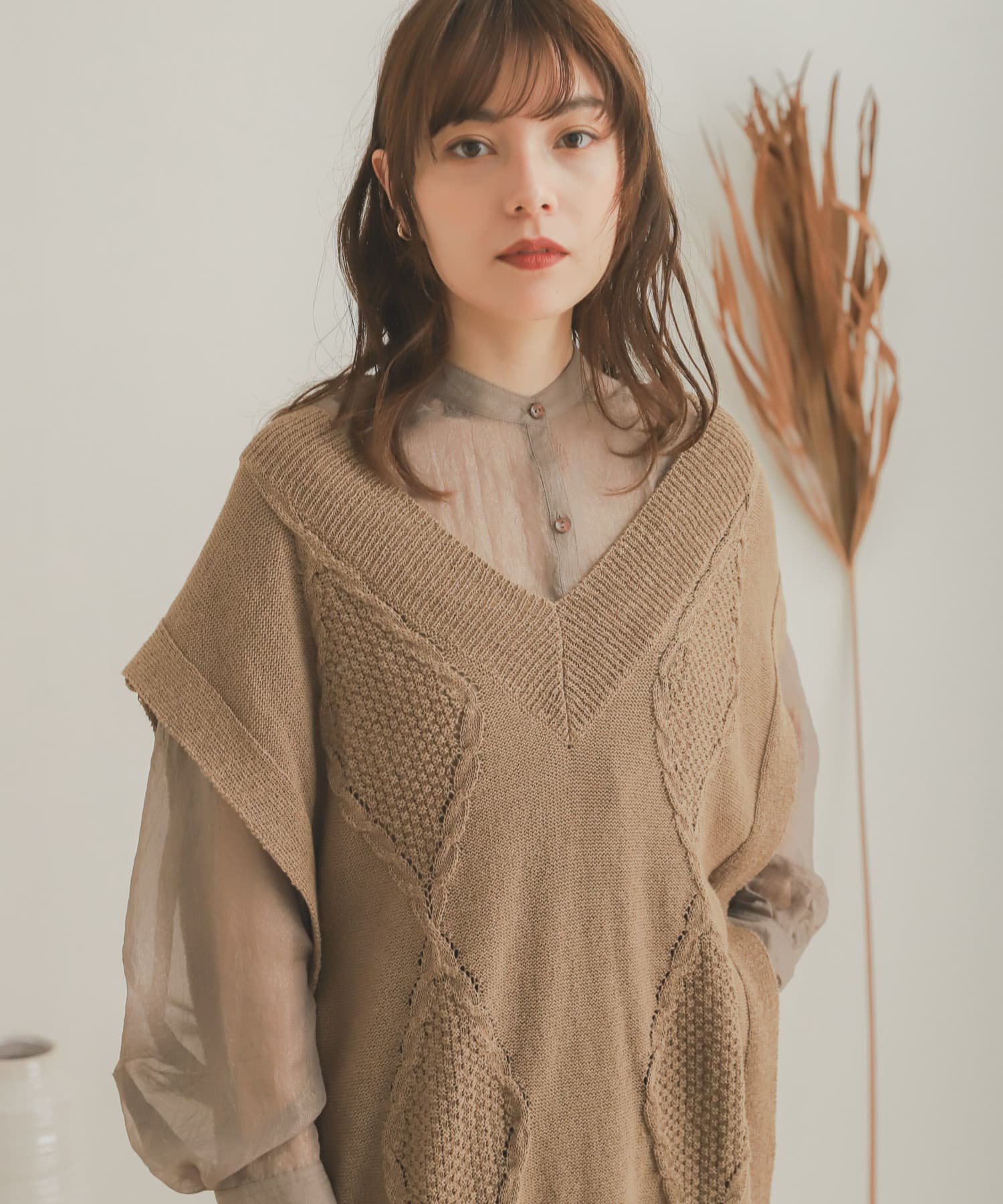 身長：165cm サイズ：one