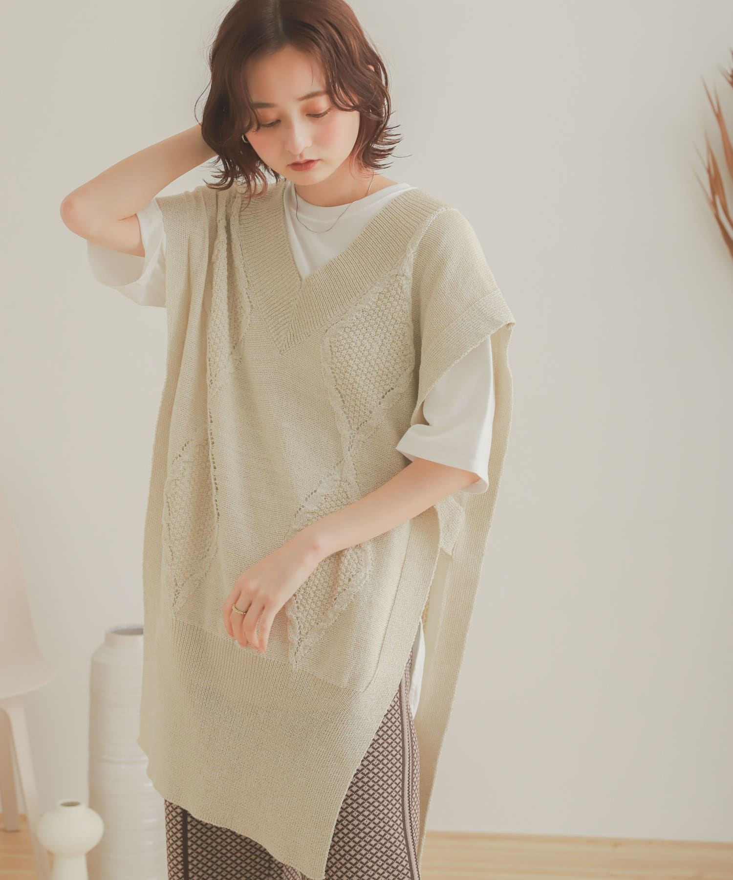 身長：169cm サイズ：one