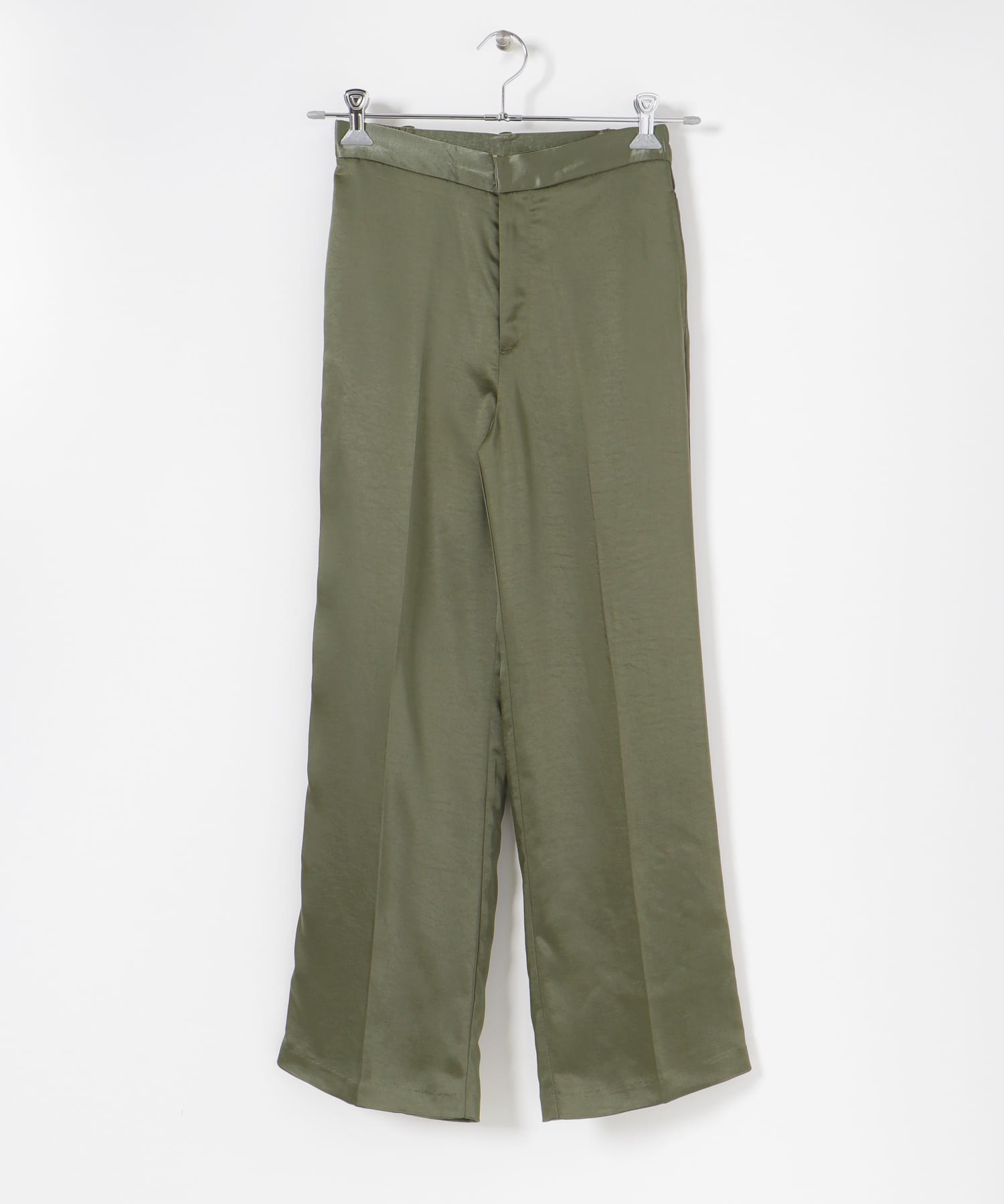 サテンリラックスパンツ KHAKI S