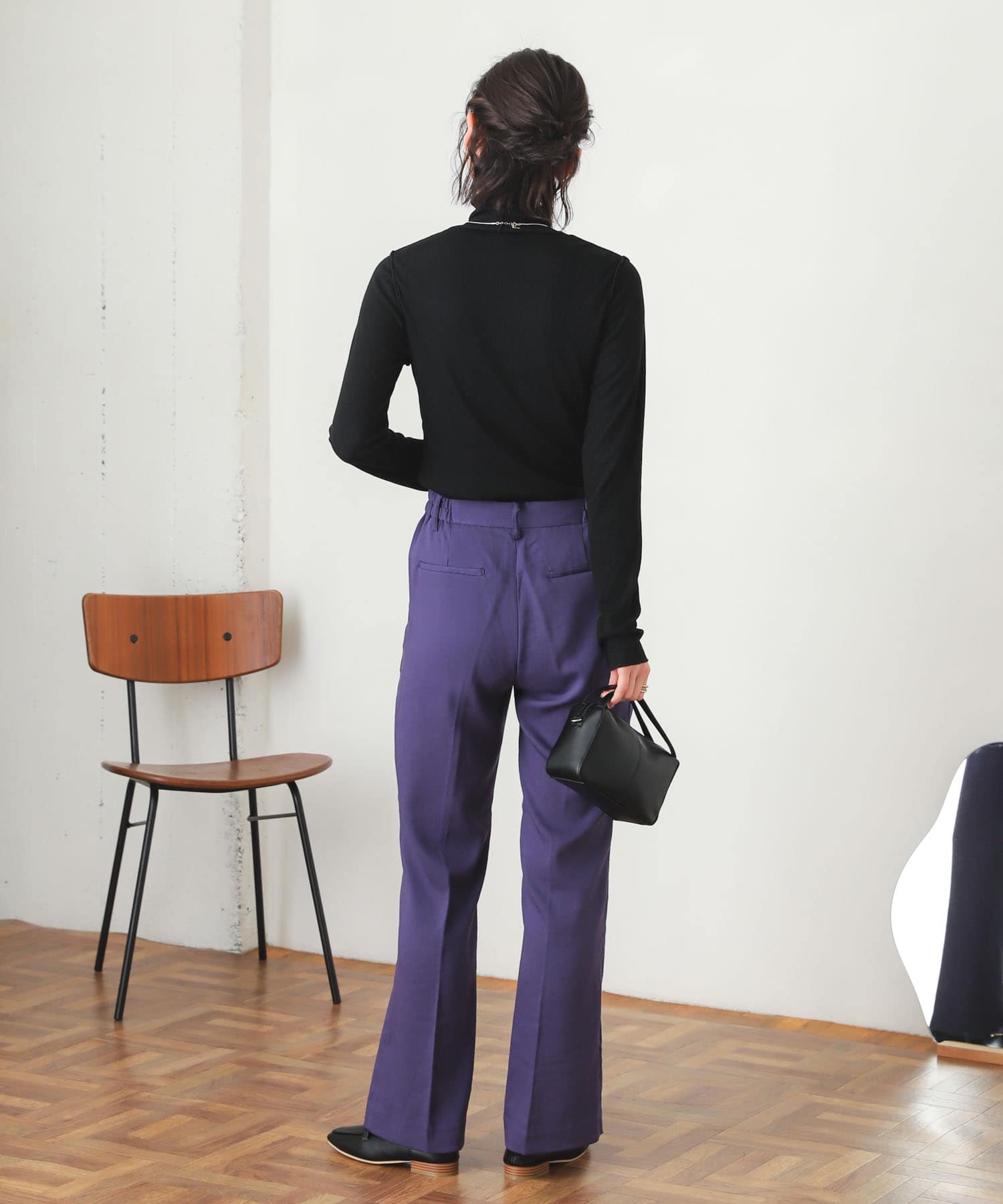 カルゼキックフレアパンツ PURPLE one