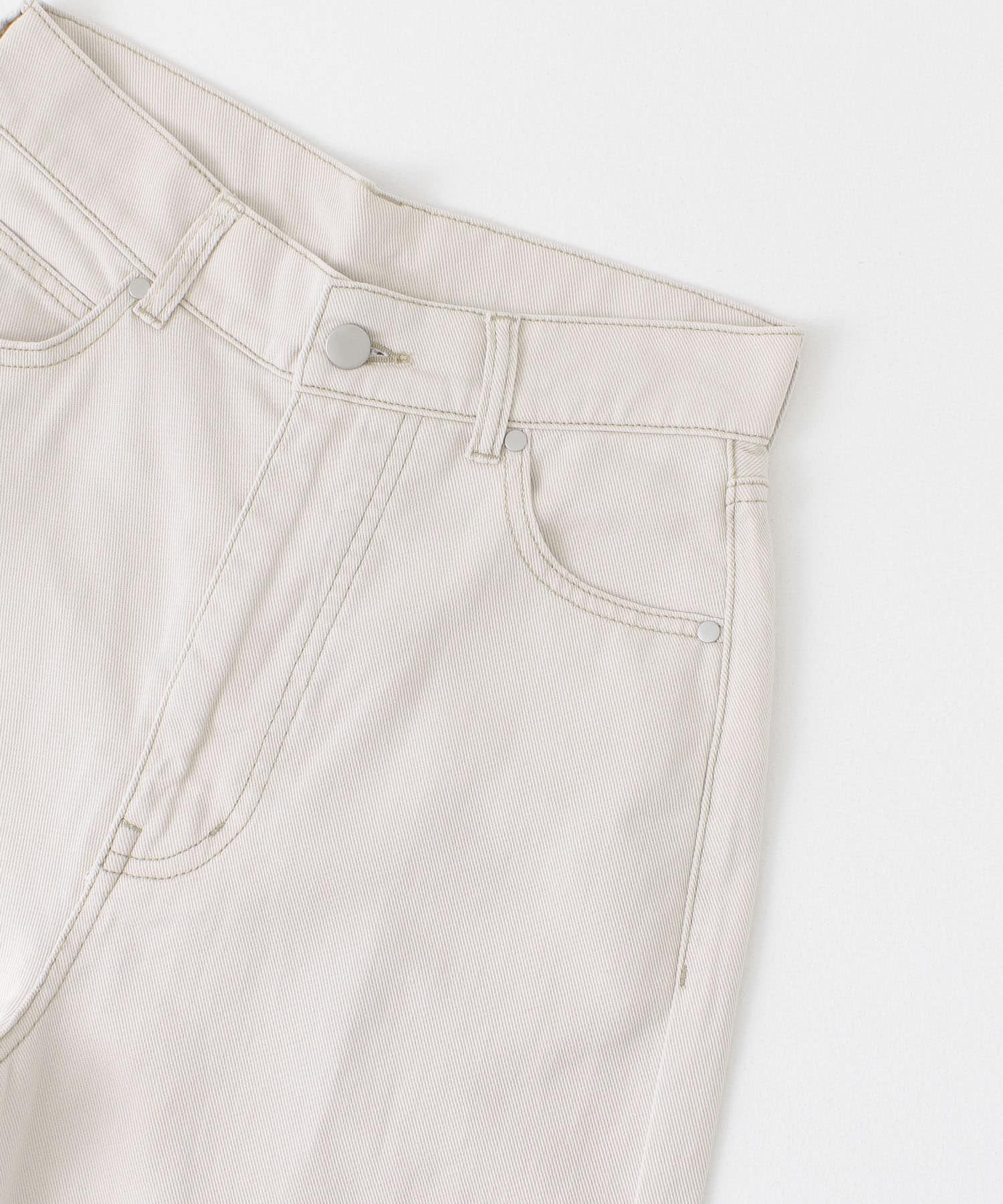 『TALLサイズあり』カラーカツラギパンツ IVORY S