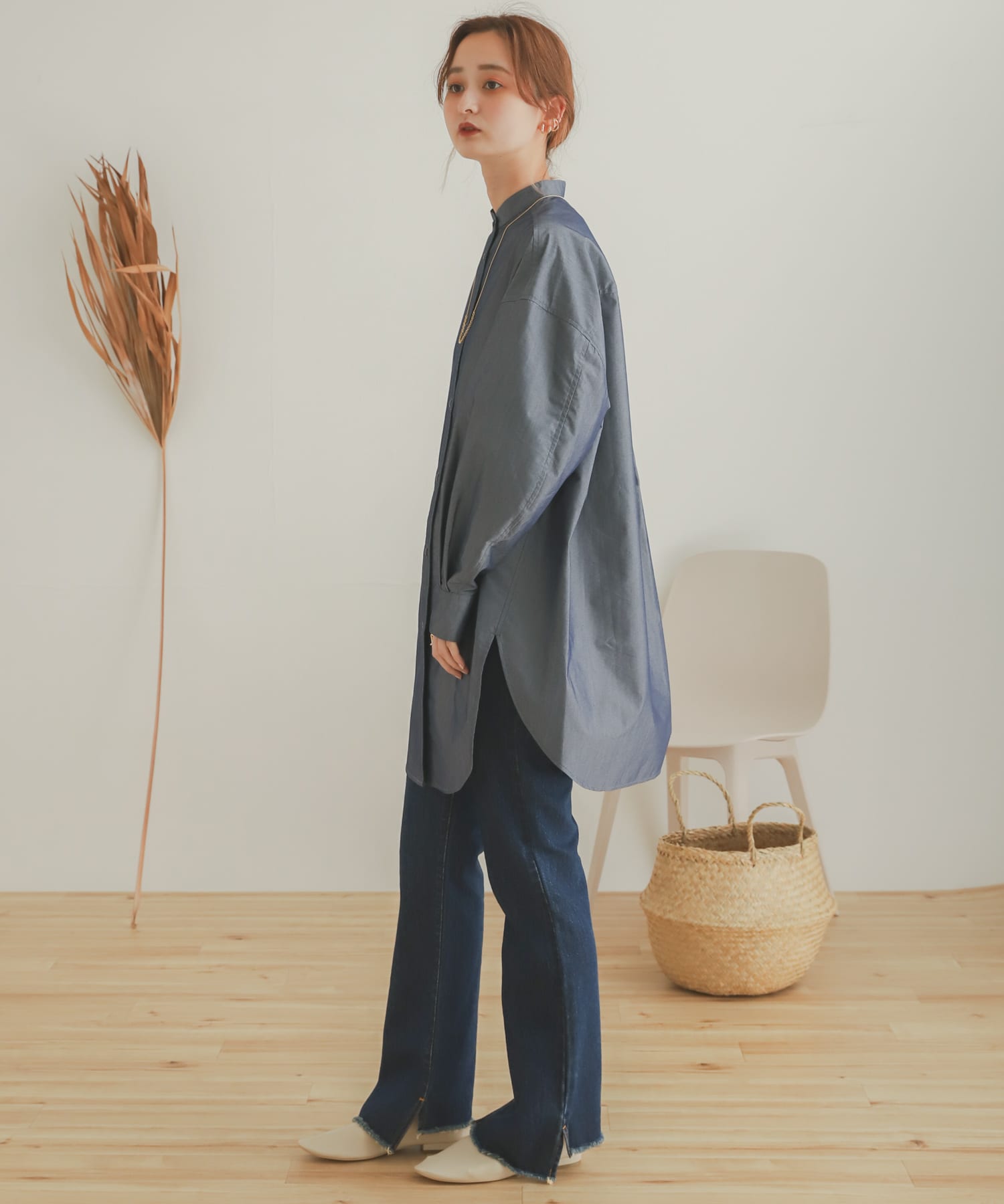 カットオフスリットデニム D.INDIGO S