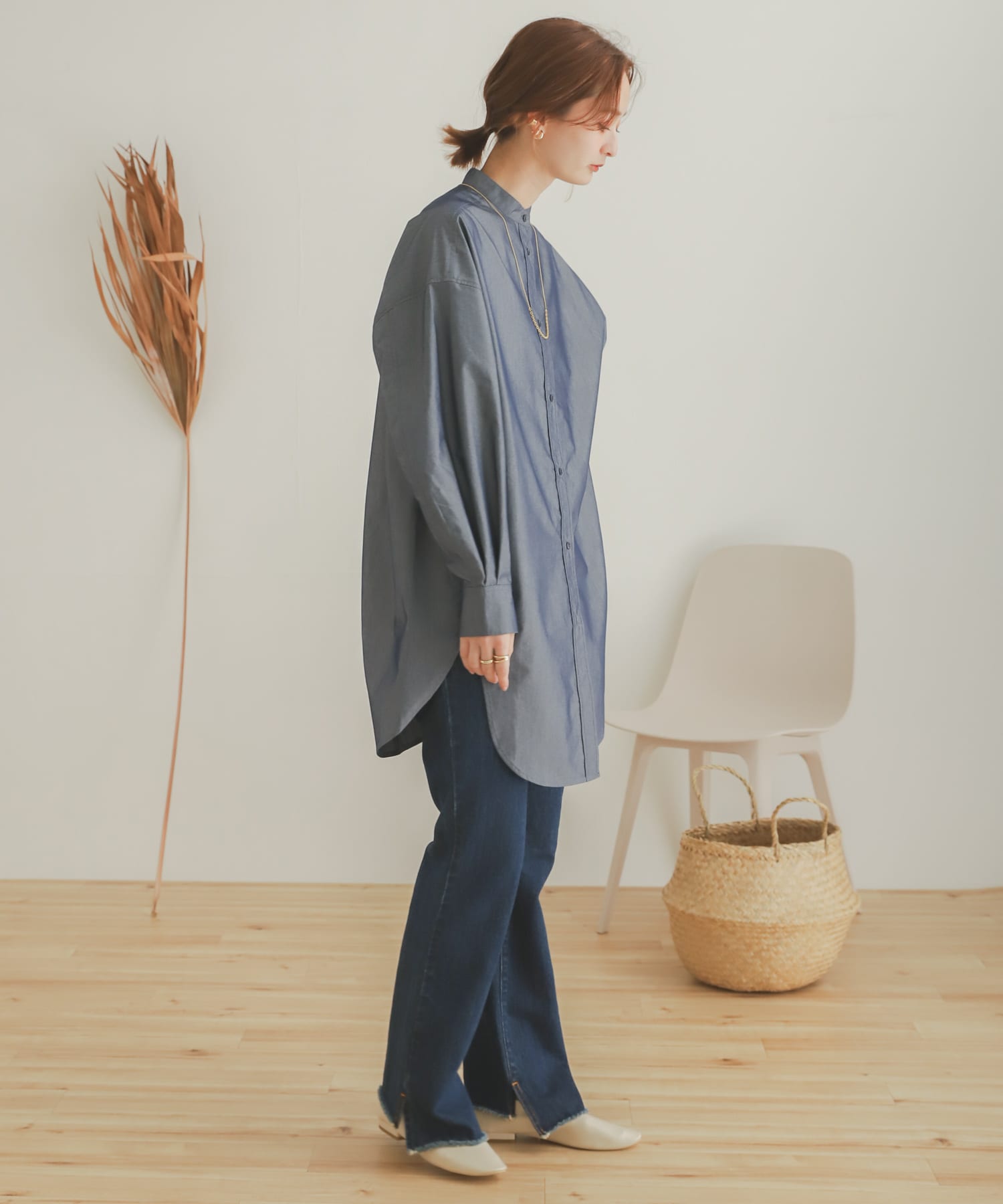 カットオフスリットデニム D.INDIGO S