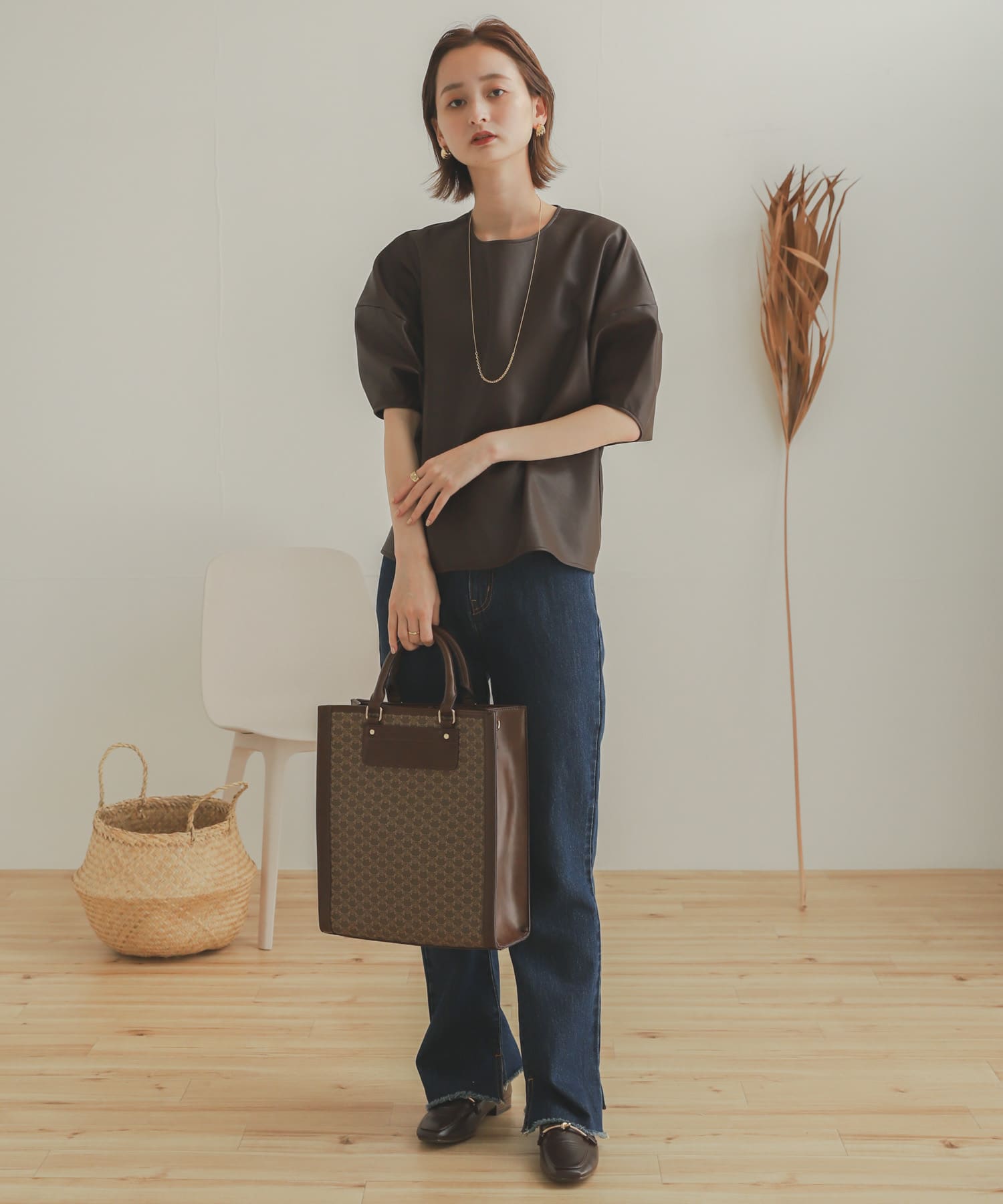 カットオフスリットデニム D.INDIGO S