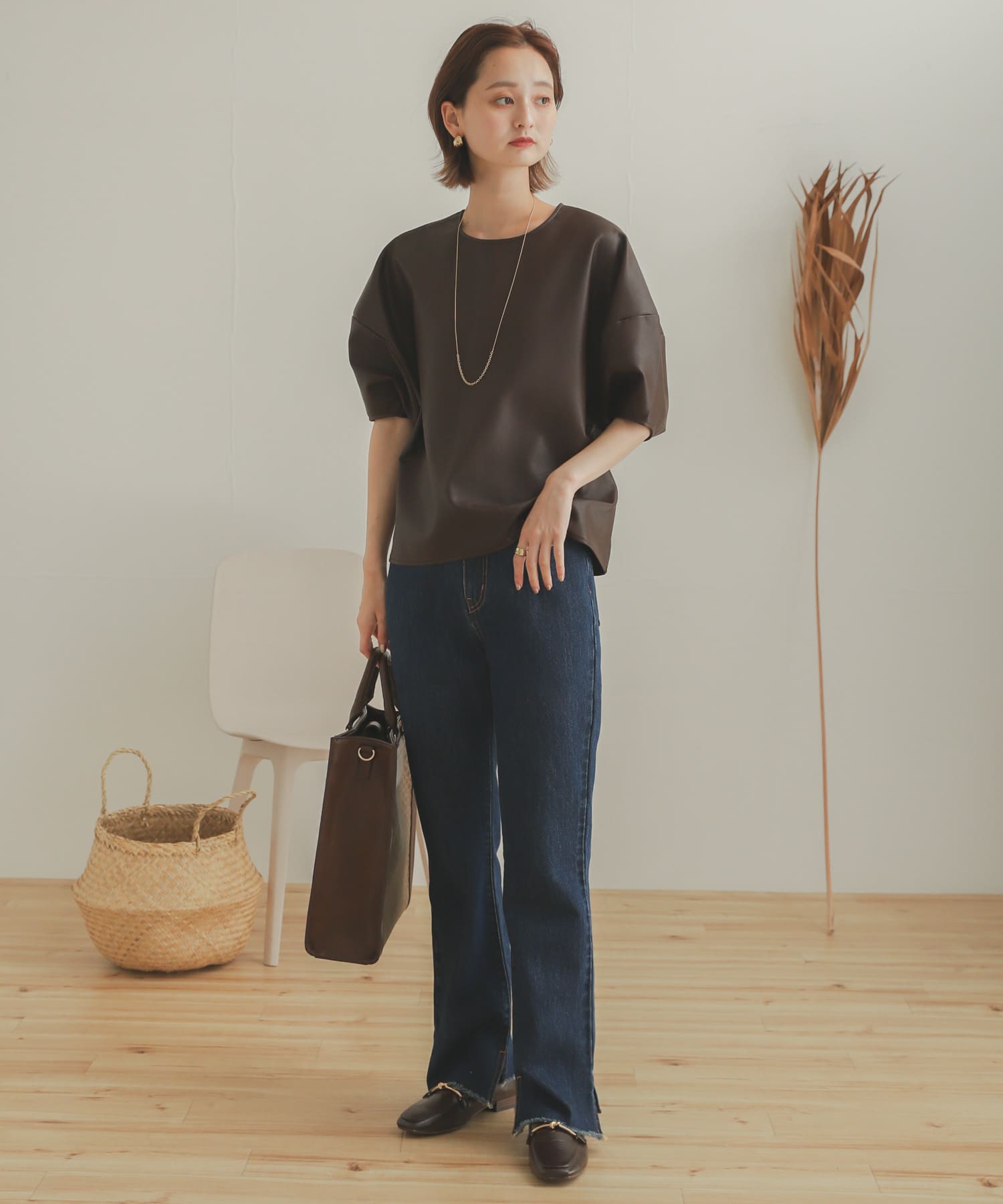 カットオフスリットデニム D.INDIGO S