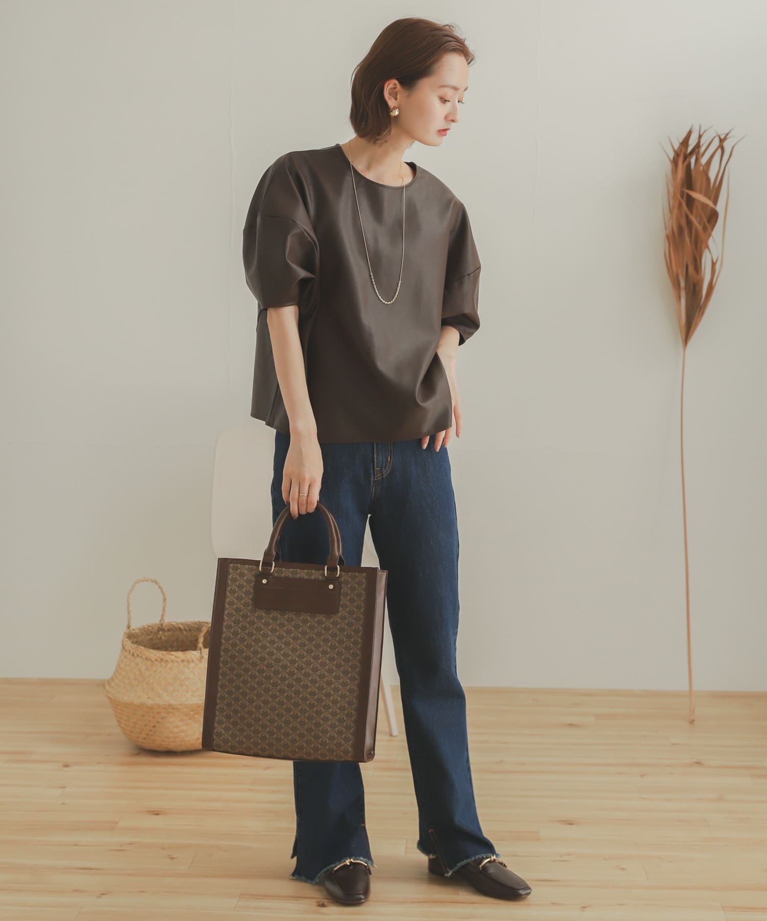 カットオフスリットデニム D.INDIGO S