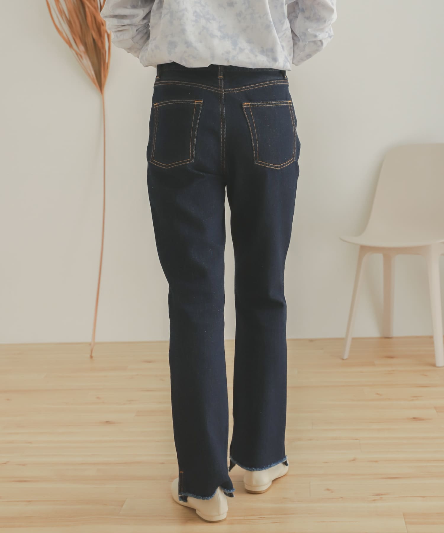 カットオフスリットデニム ONE WASH S