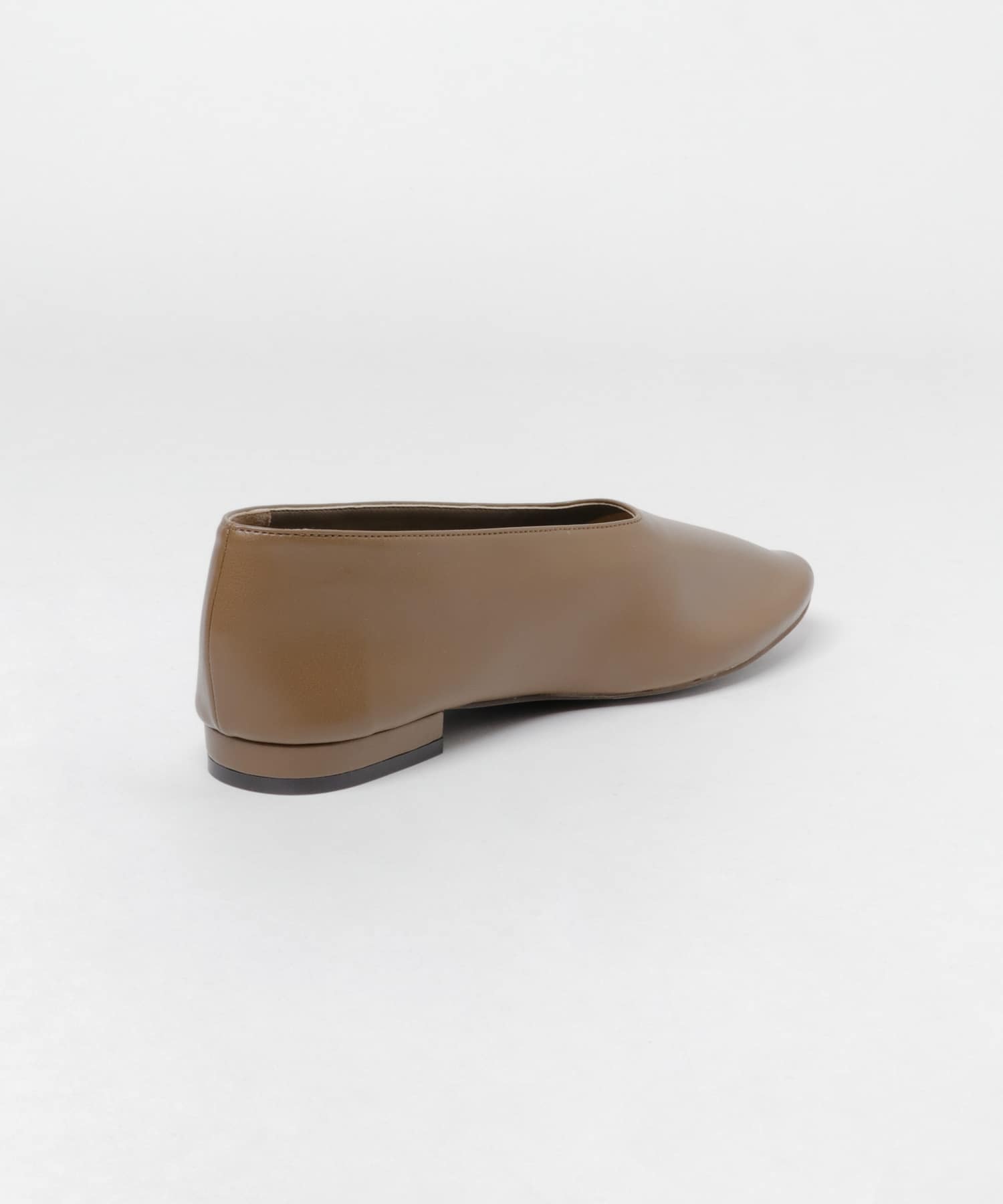 甲深ソフトフラットシューズ BROWN S