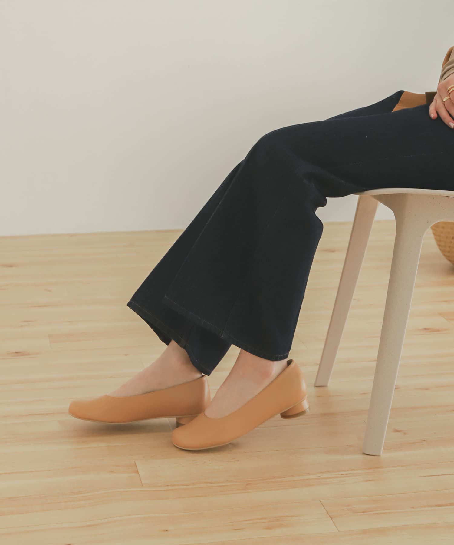 チャビートウパンプス BEIGE S