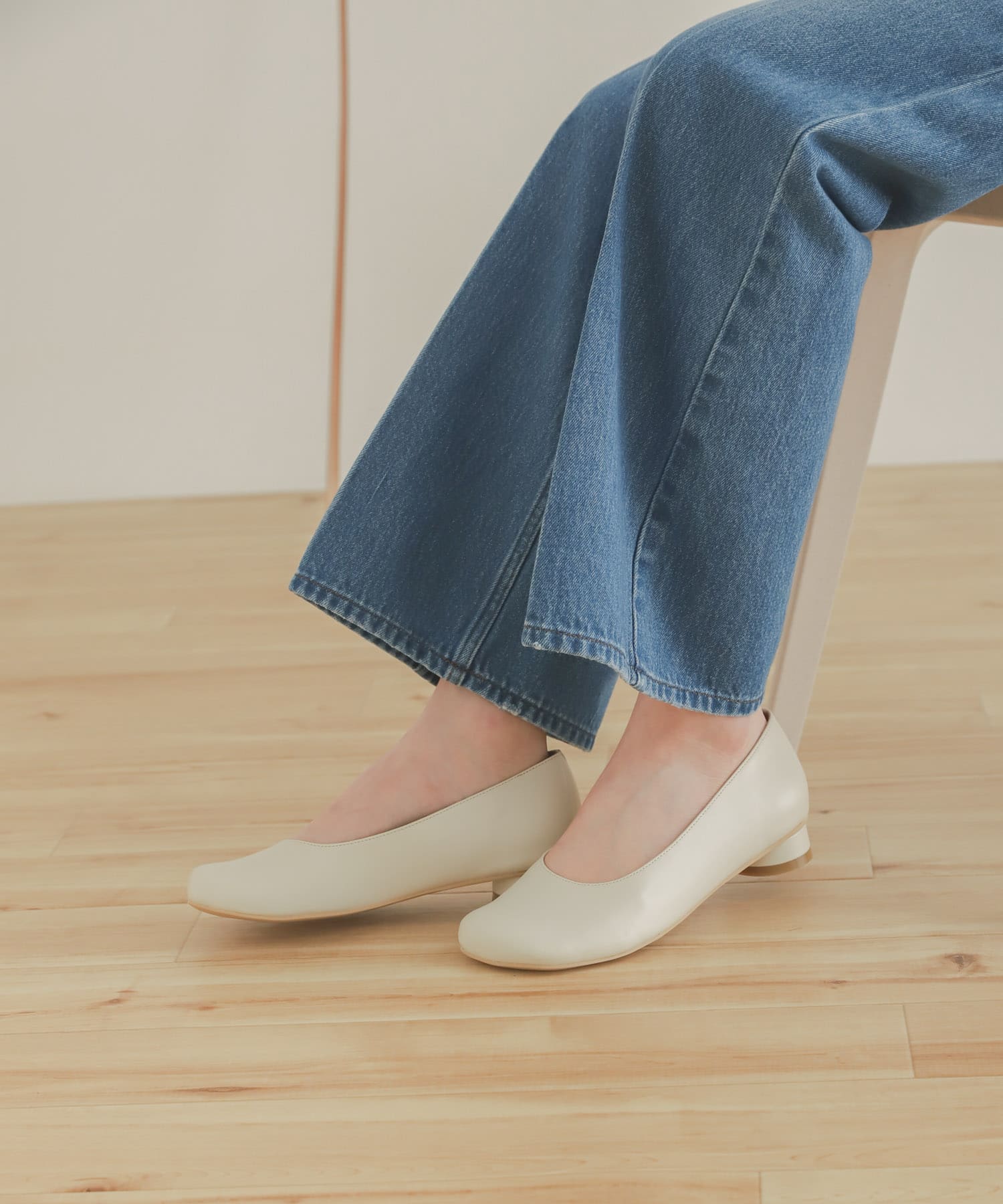 チャビートウパンプス IVORY S