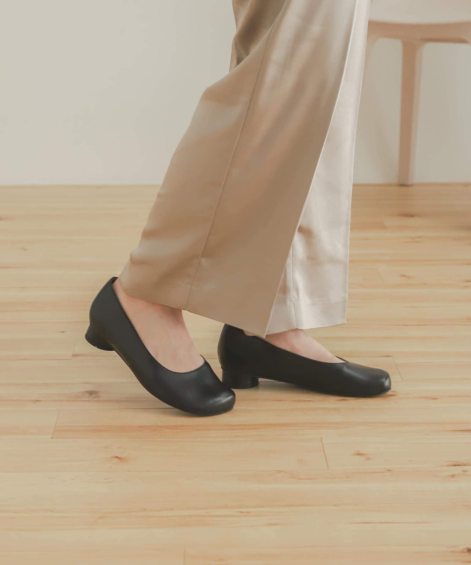 チャビートウパンプス BLACK S