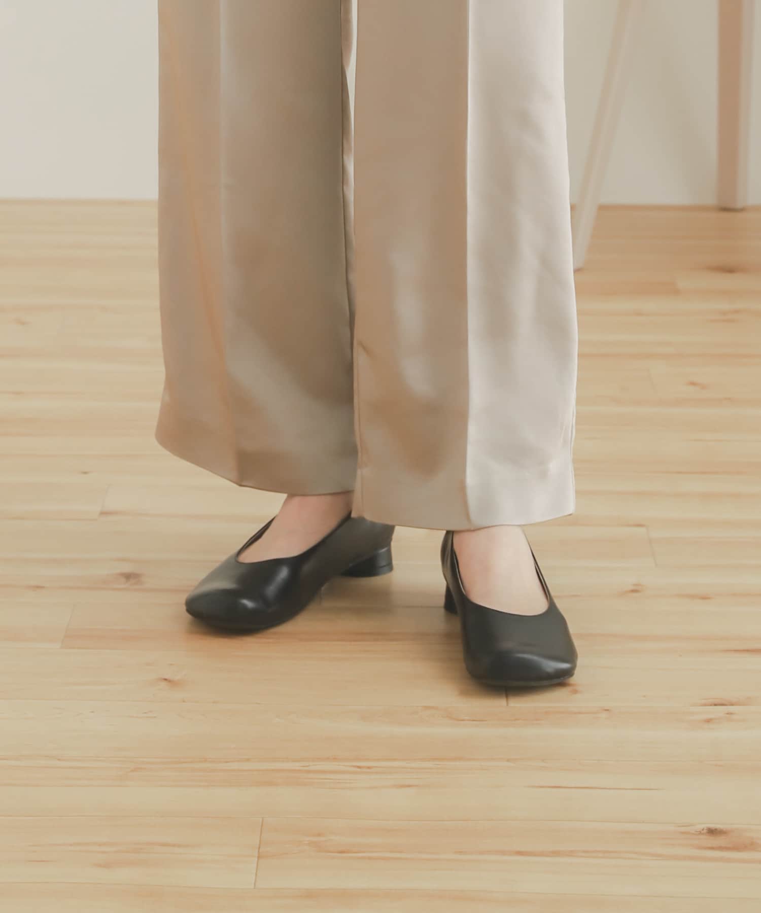 チャビートウパンプス BLACK S