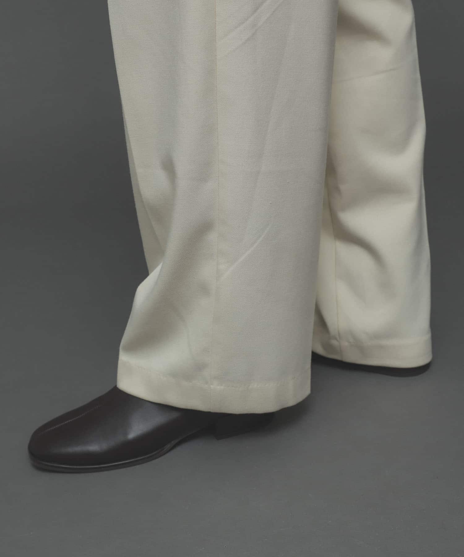 ハイウエストタックストレートパンツ IVORY S