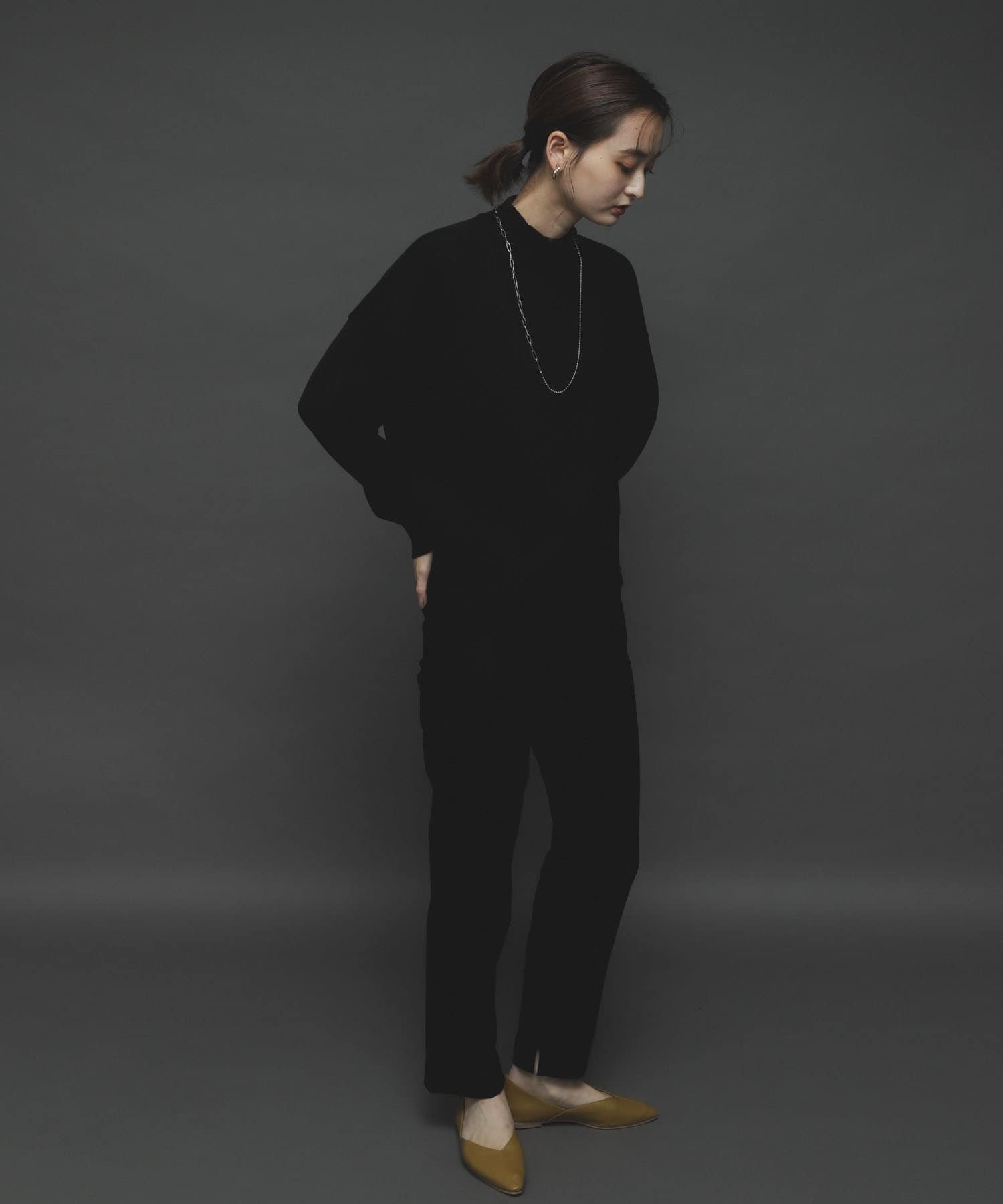 『TALLサイズあり』ストレッチスリムテーパードパンツ BEIGE XS