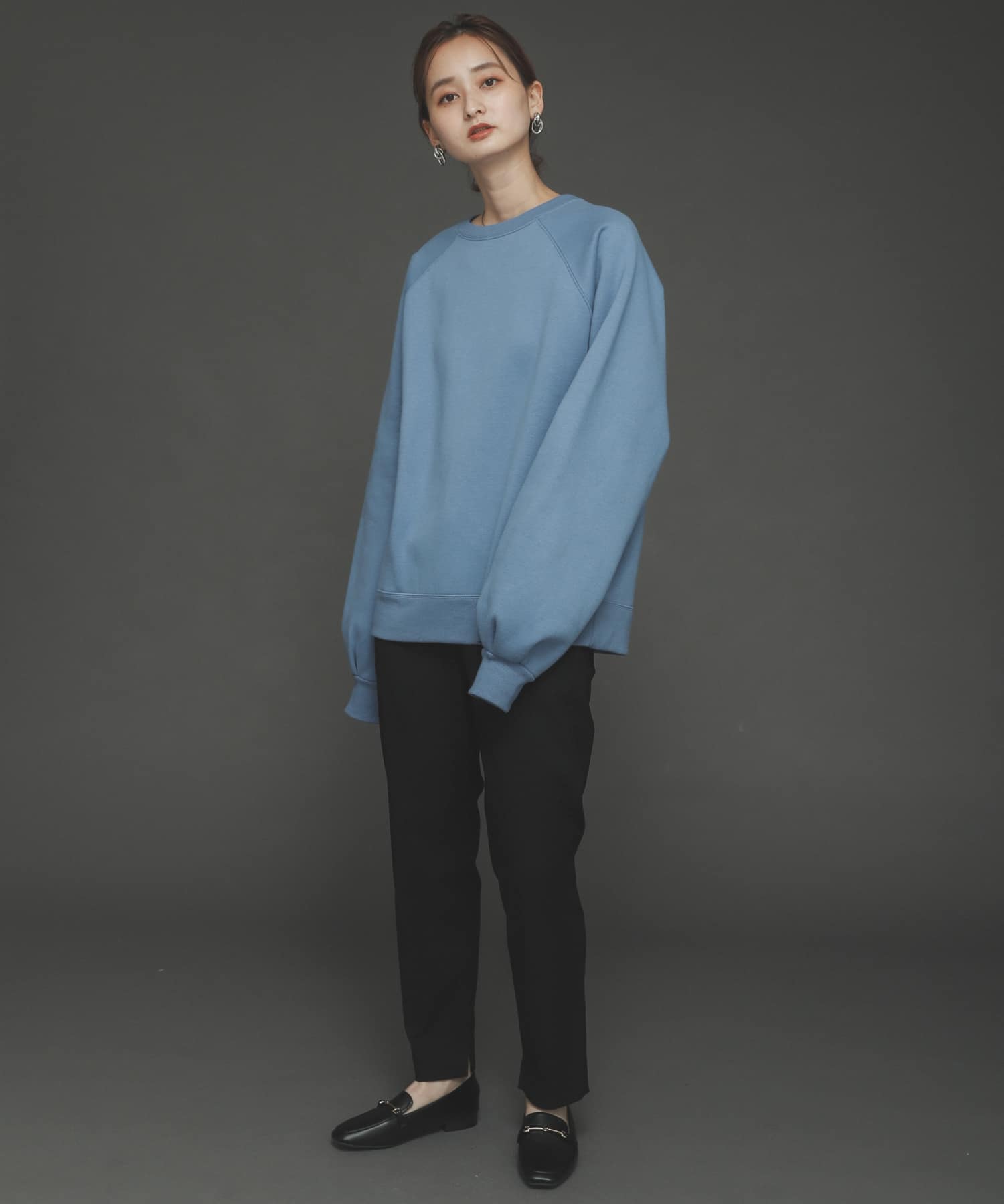 『TALLサイズあり』ストレッチスリムテーパードパンツ BLACK S