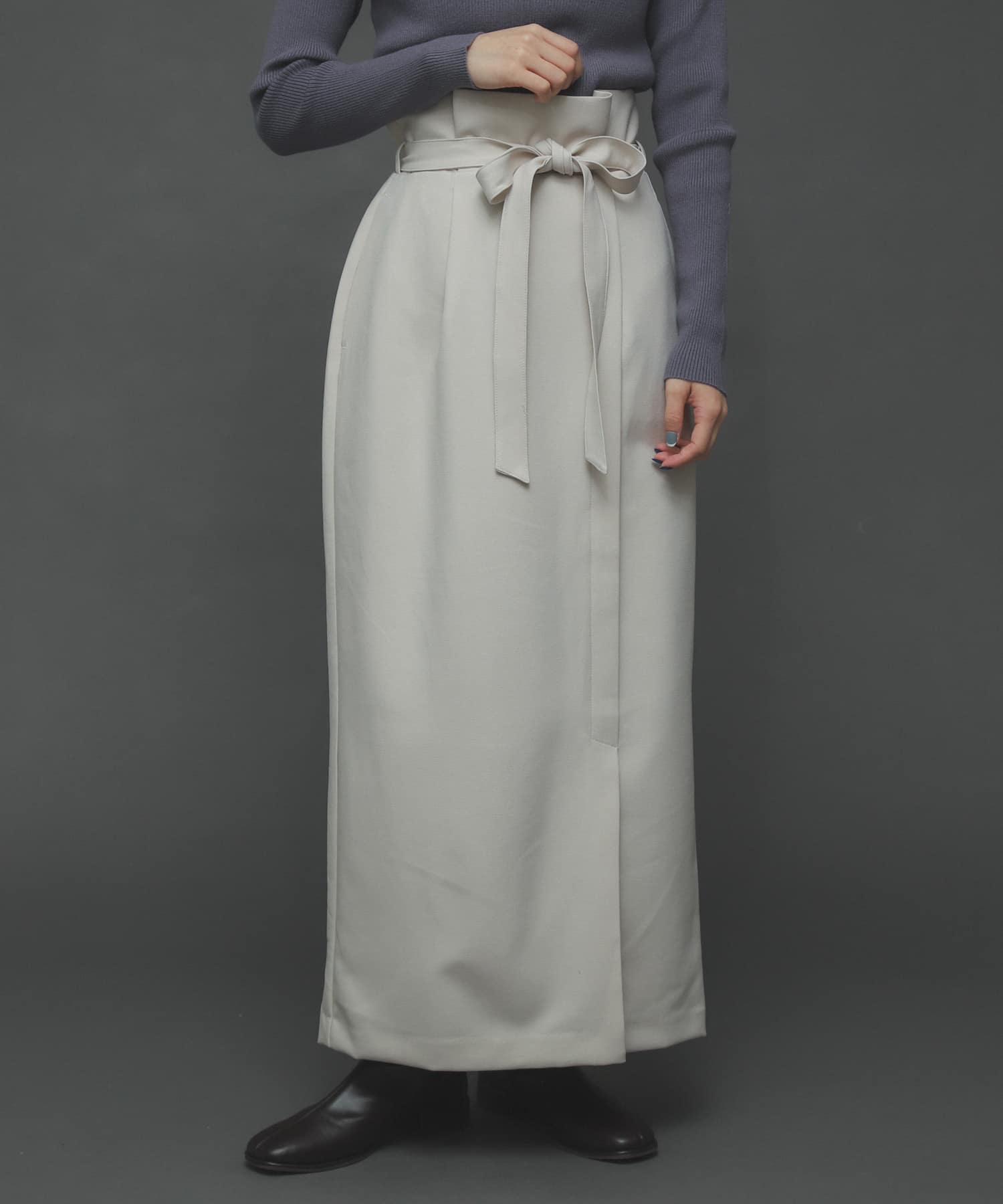 ウールライクハイウエストスカート