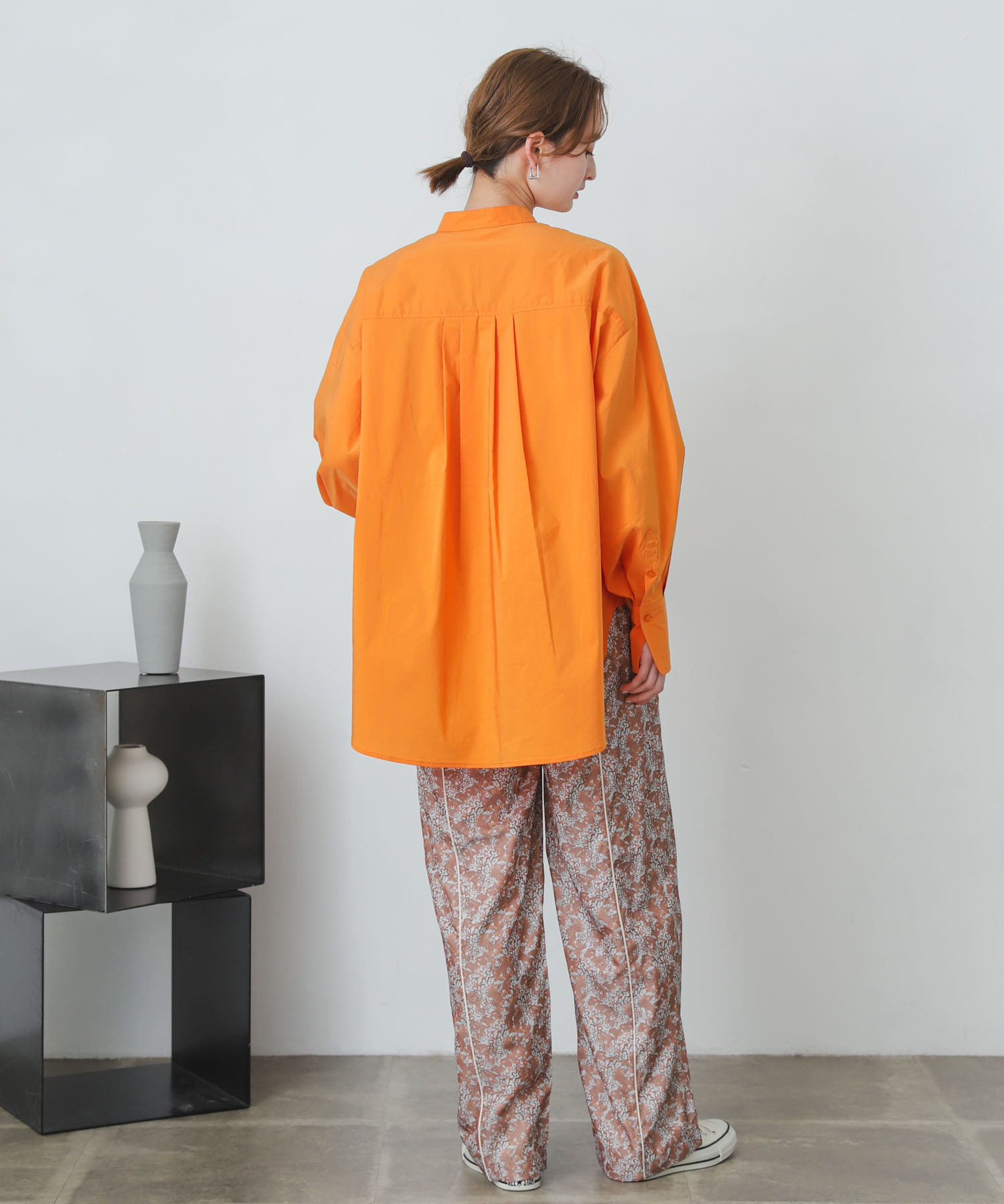 アートフラワーパイピングパンツ CAMEL S