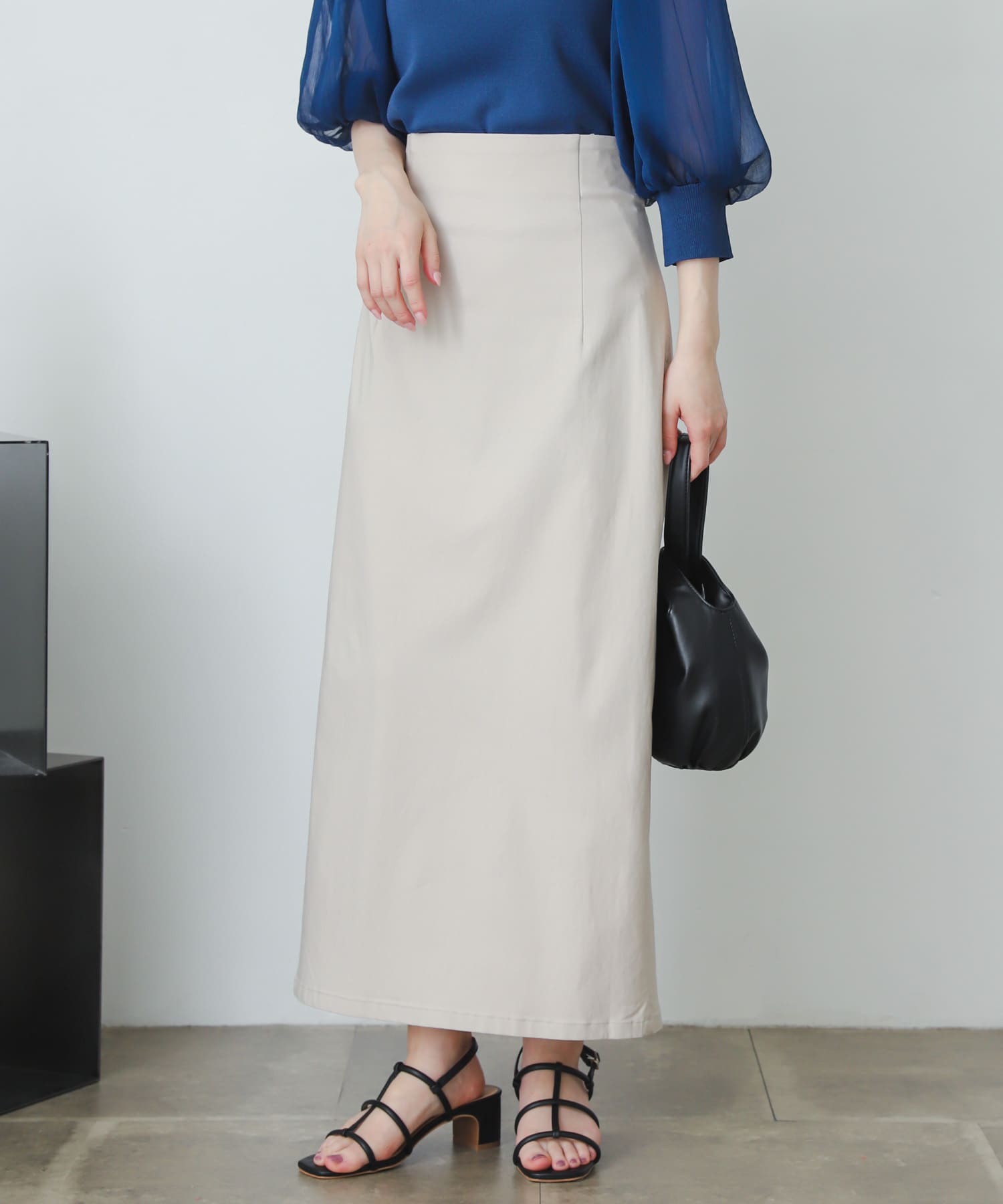ストレッチサスツキハイウエストスカート