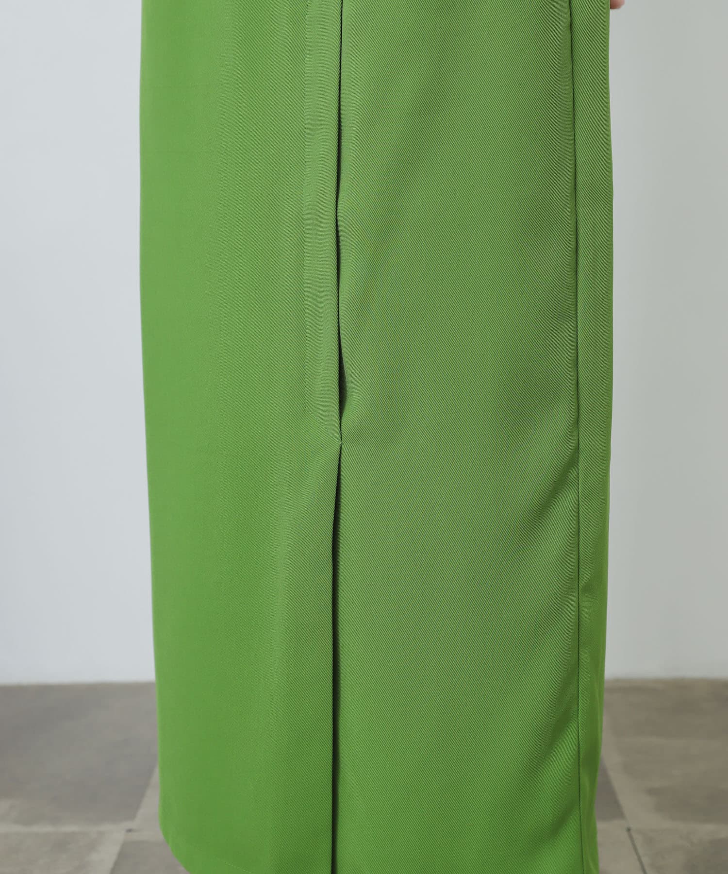 『XS・TALL展開あり』カルゼハイウエストラップスカート GREEN S