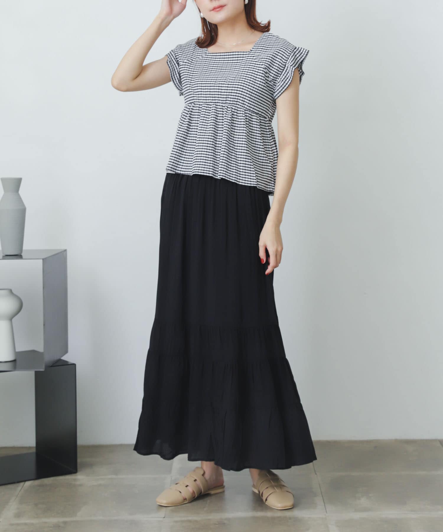 身長：162cm サイズ：one
