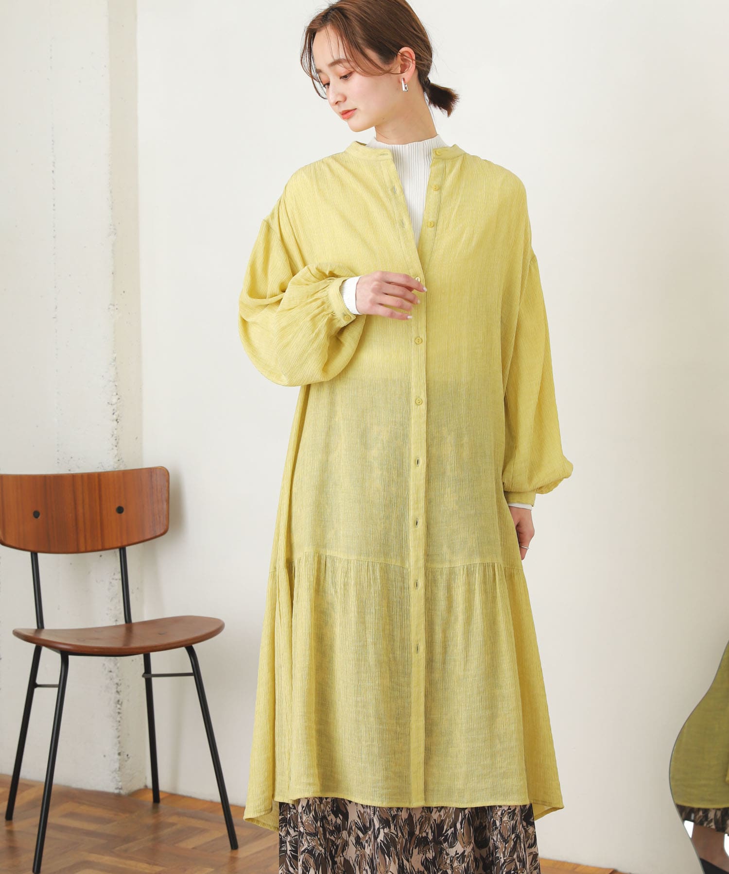 ヨウリュウティアードワンピース YELLOW one