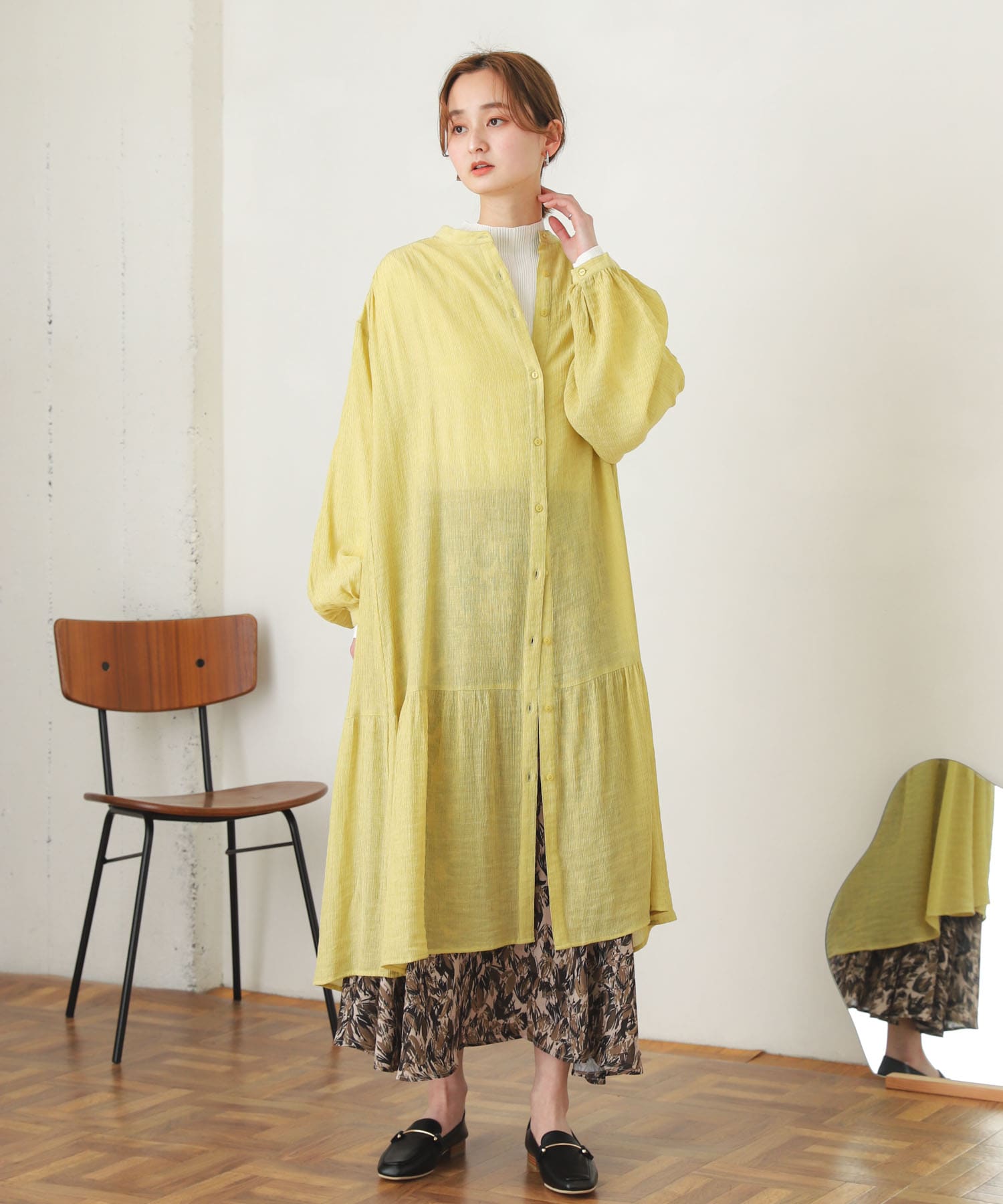ヨウリュウティアードワンピース YELLOW one