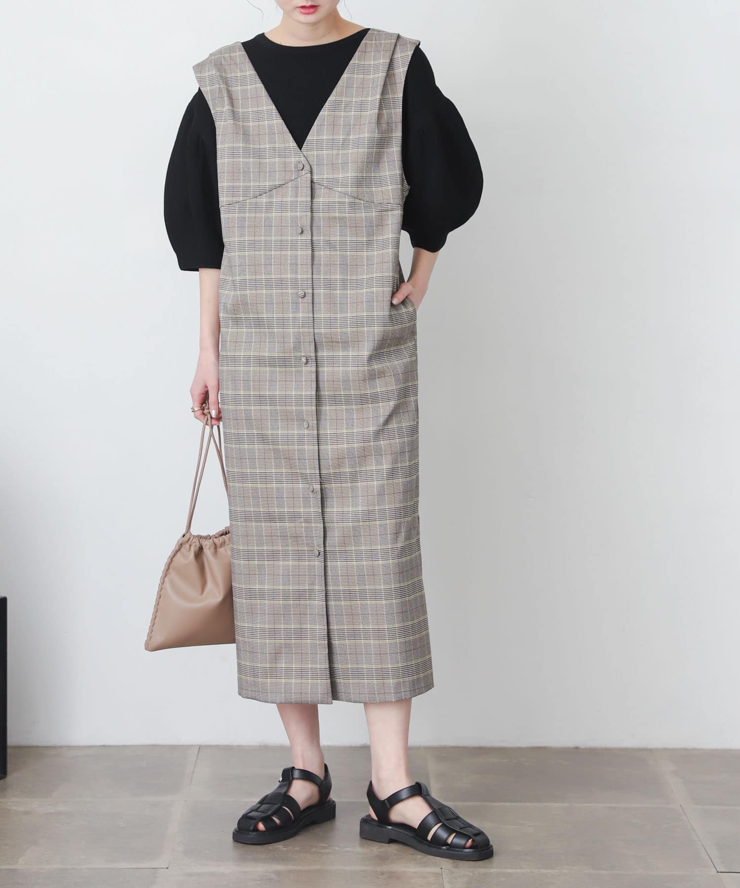 身長：169cm サイズ：one