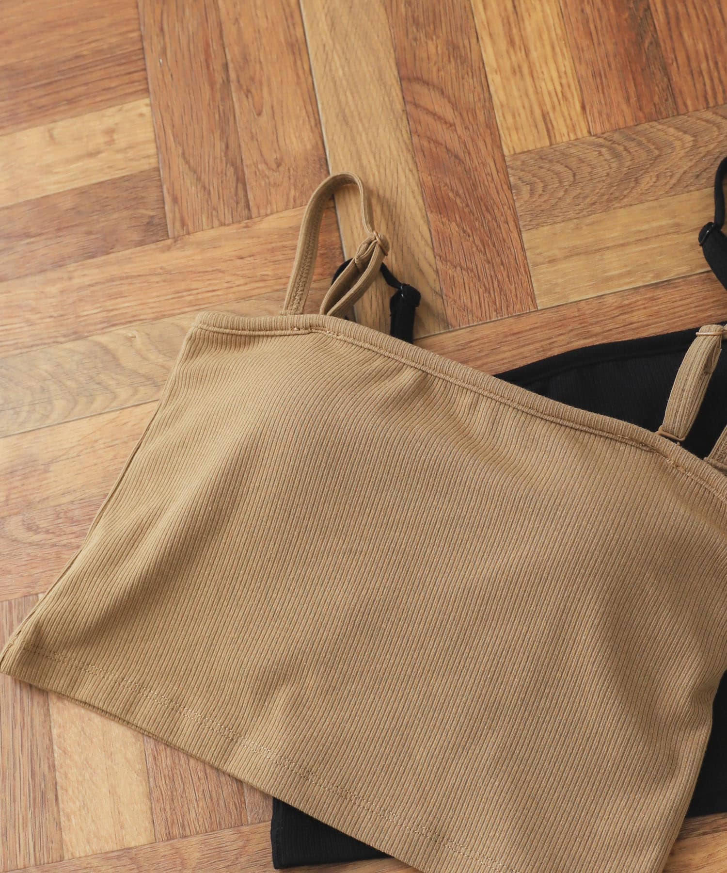 2WAYクロップドキャミソール BEIGE one