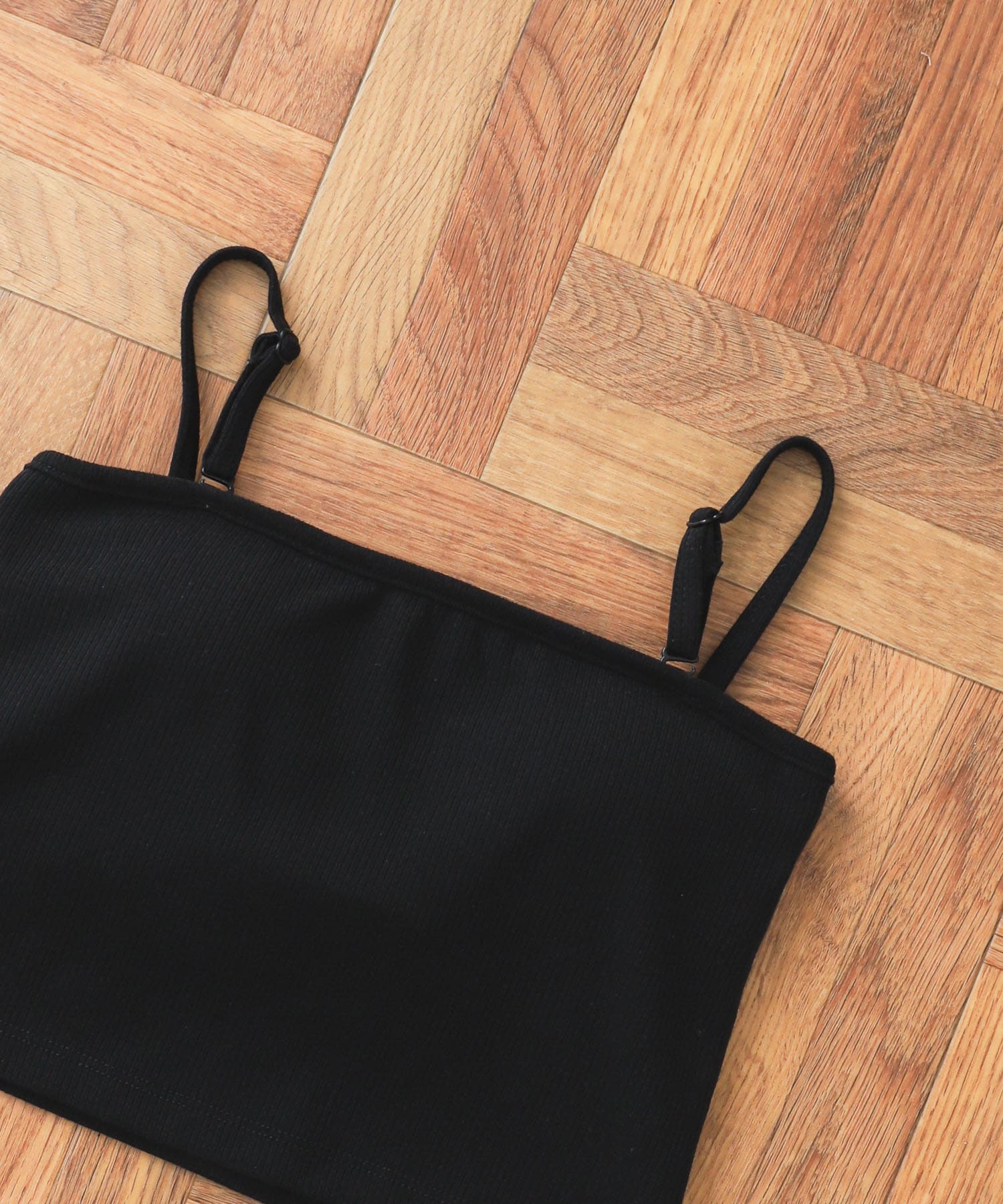 2WAYクロップドキャミソール BLACK one