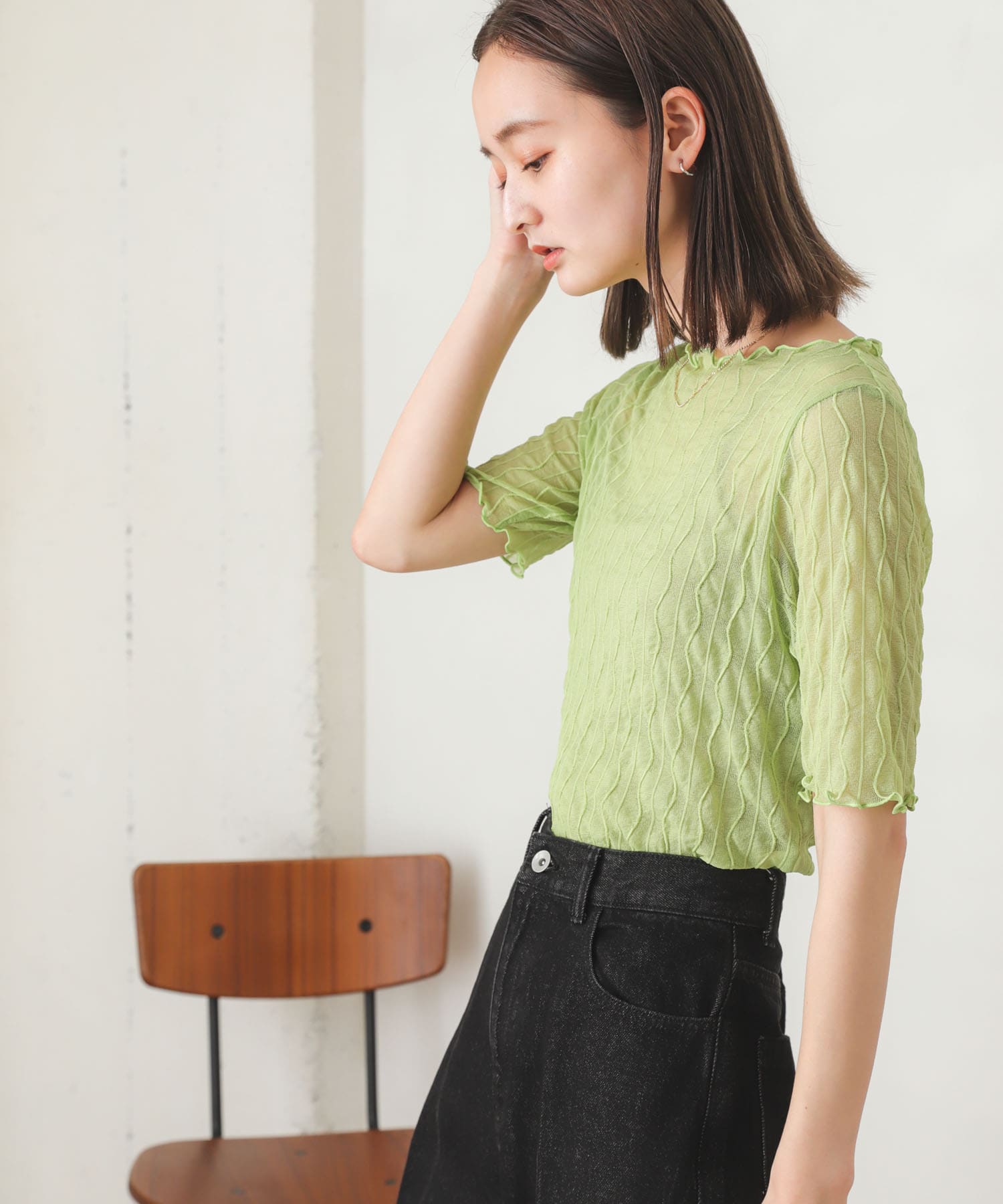 身長：169cm サイズ：one