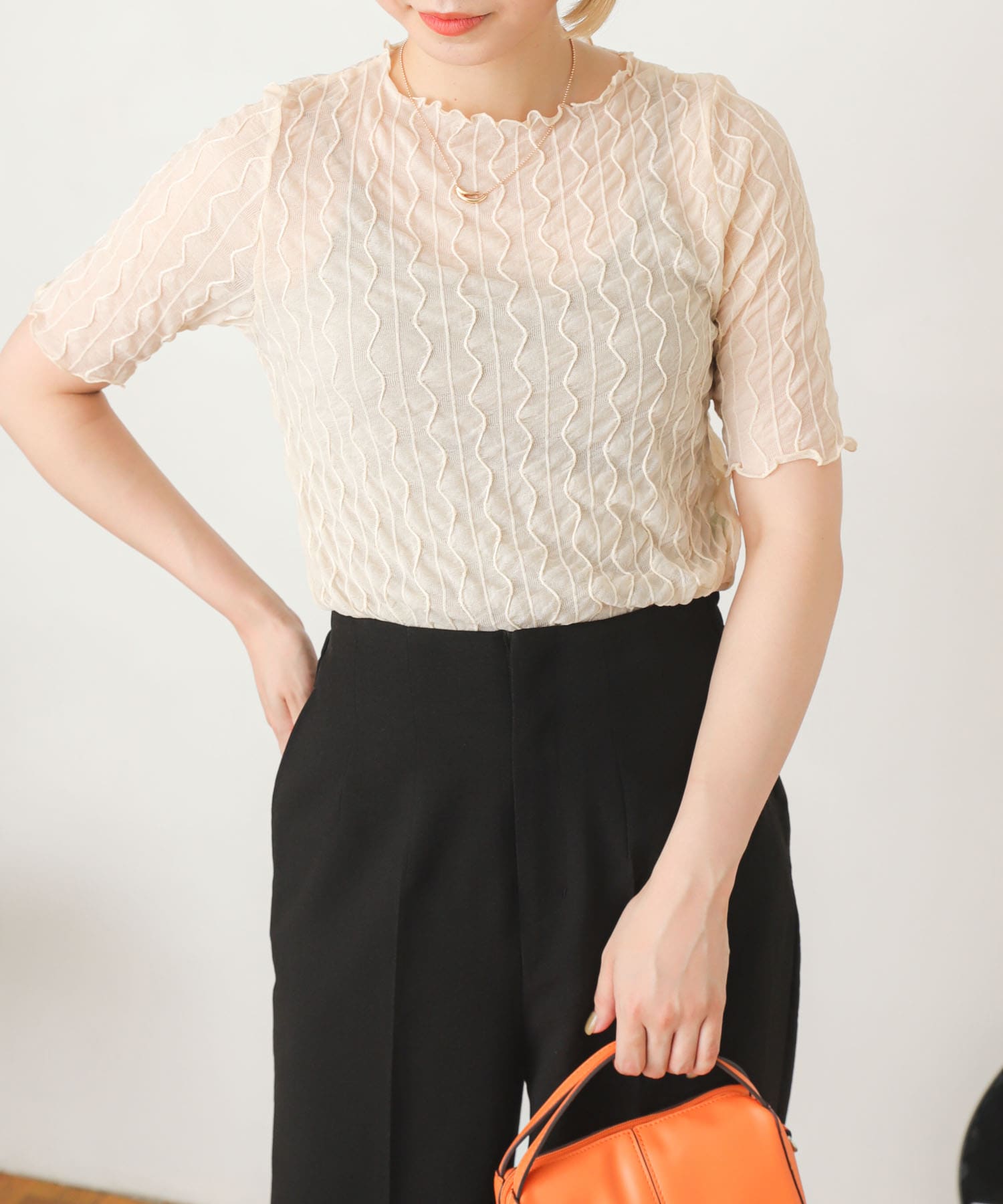 身長：164cm サイズ：one