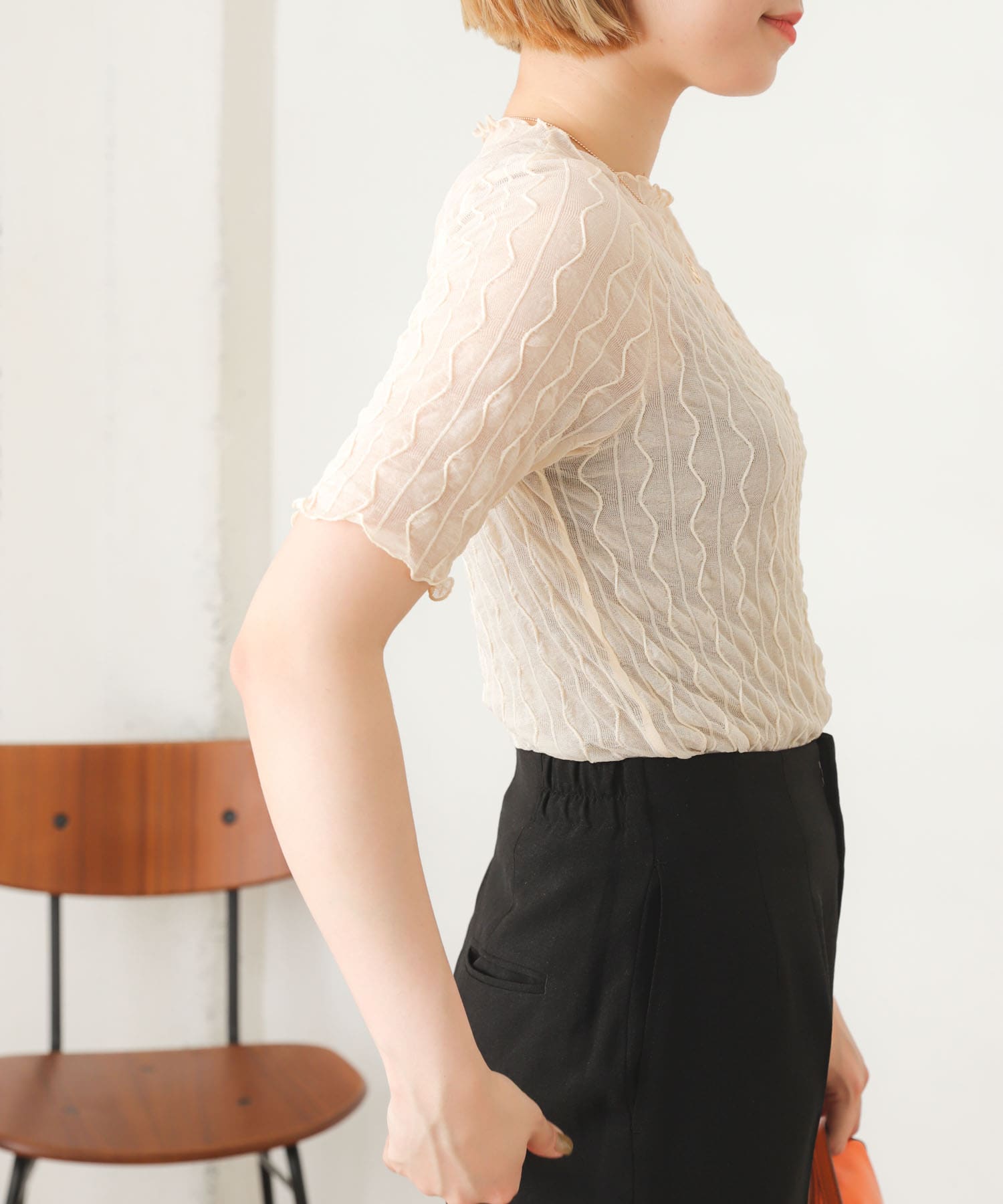 身長：164cm サイズ：one