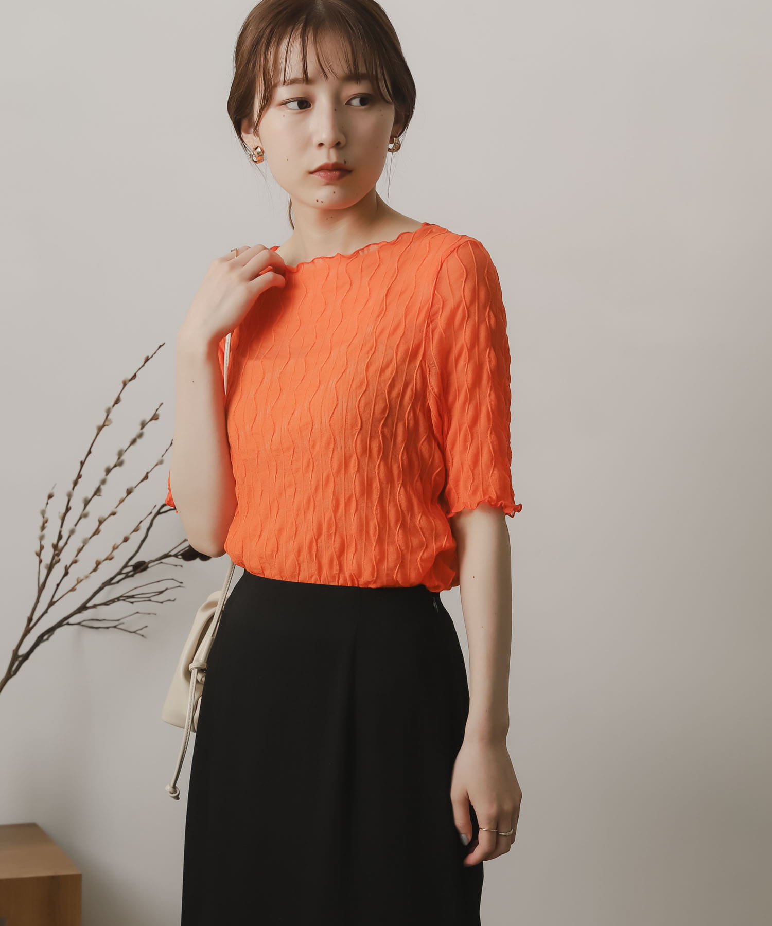 身長：156cm サイズ：one