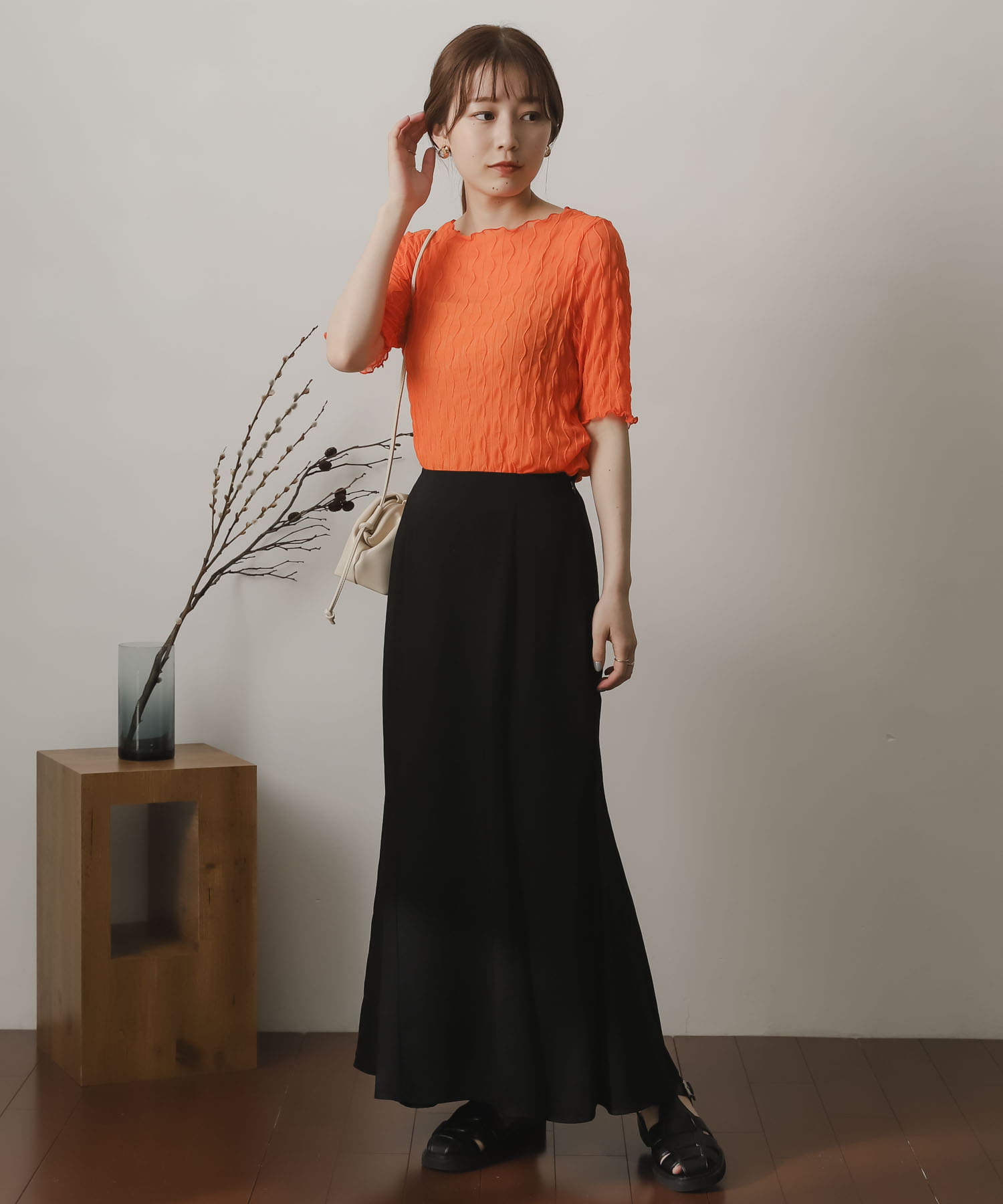 身長：156cm サイズ：one