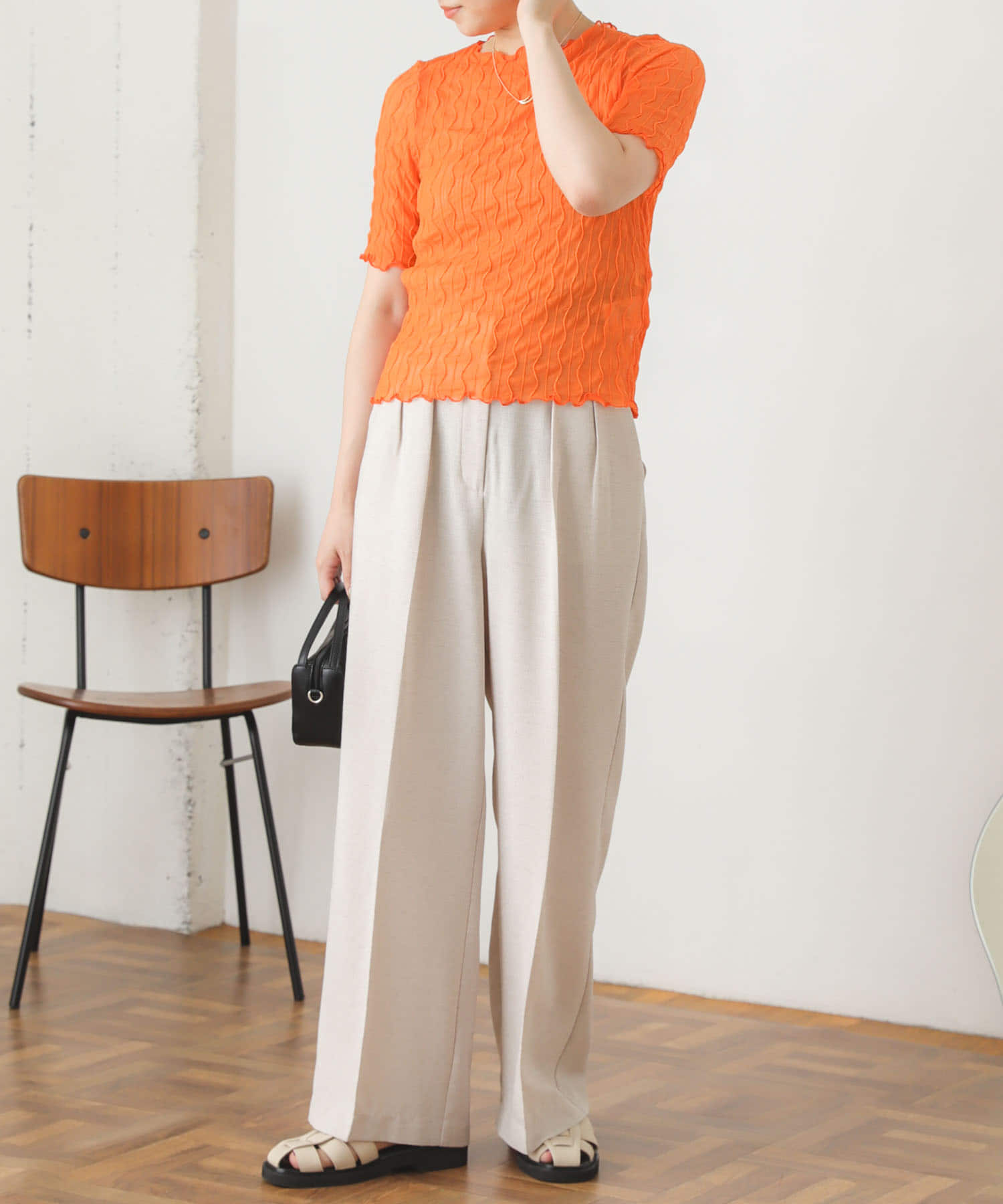 身長：164cm サイズ：one