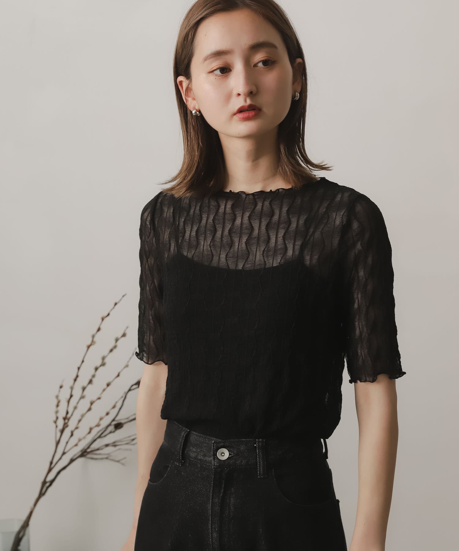 身長：169cm サイズ：one