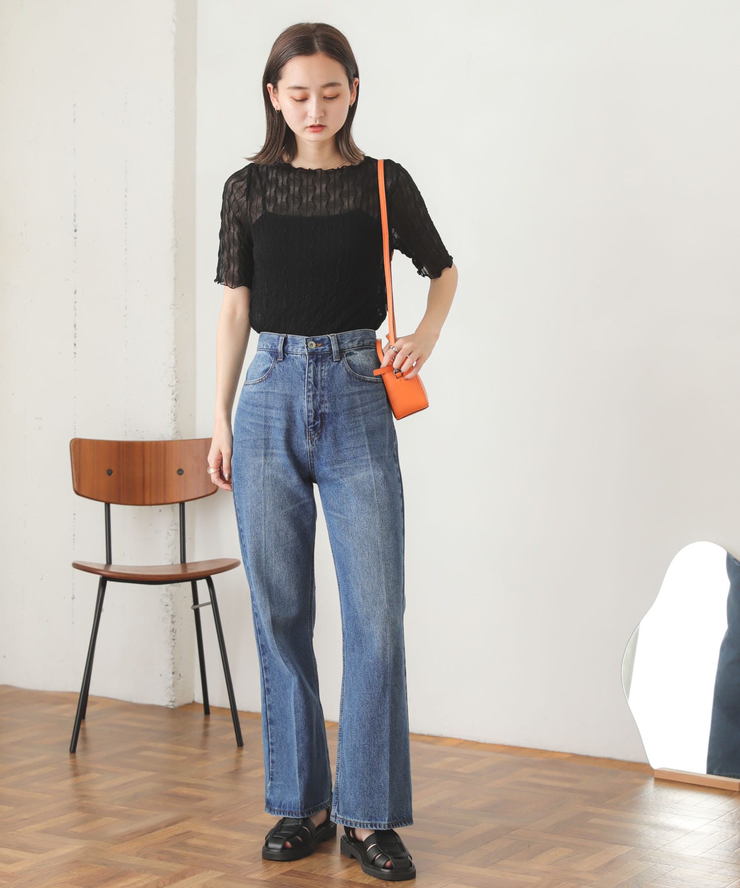 身長：169cm サイズ：one