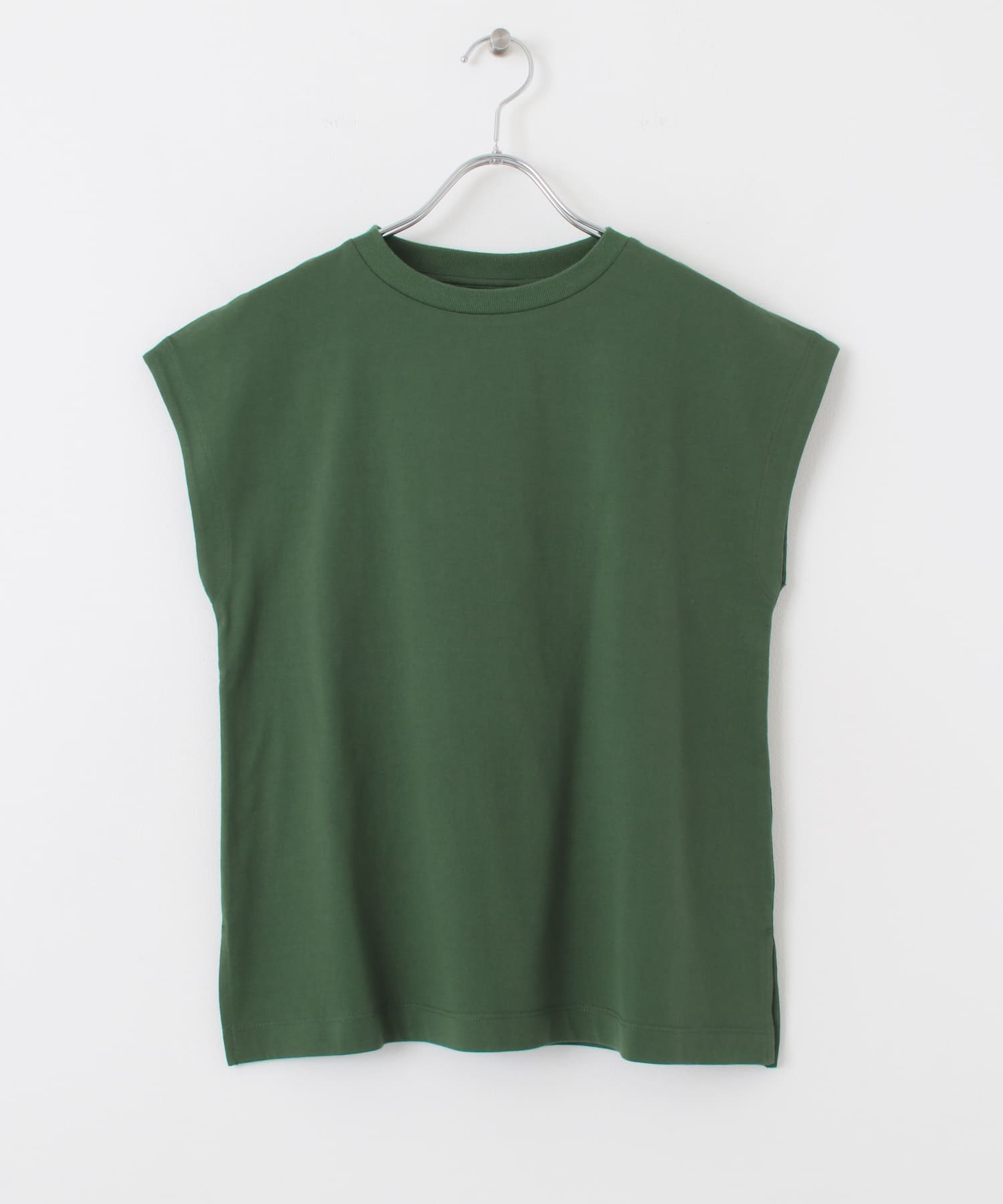オーガニックコットンフレンチスリーブTシャツ GREEN one