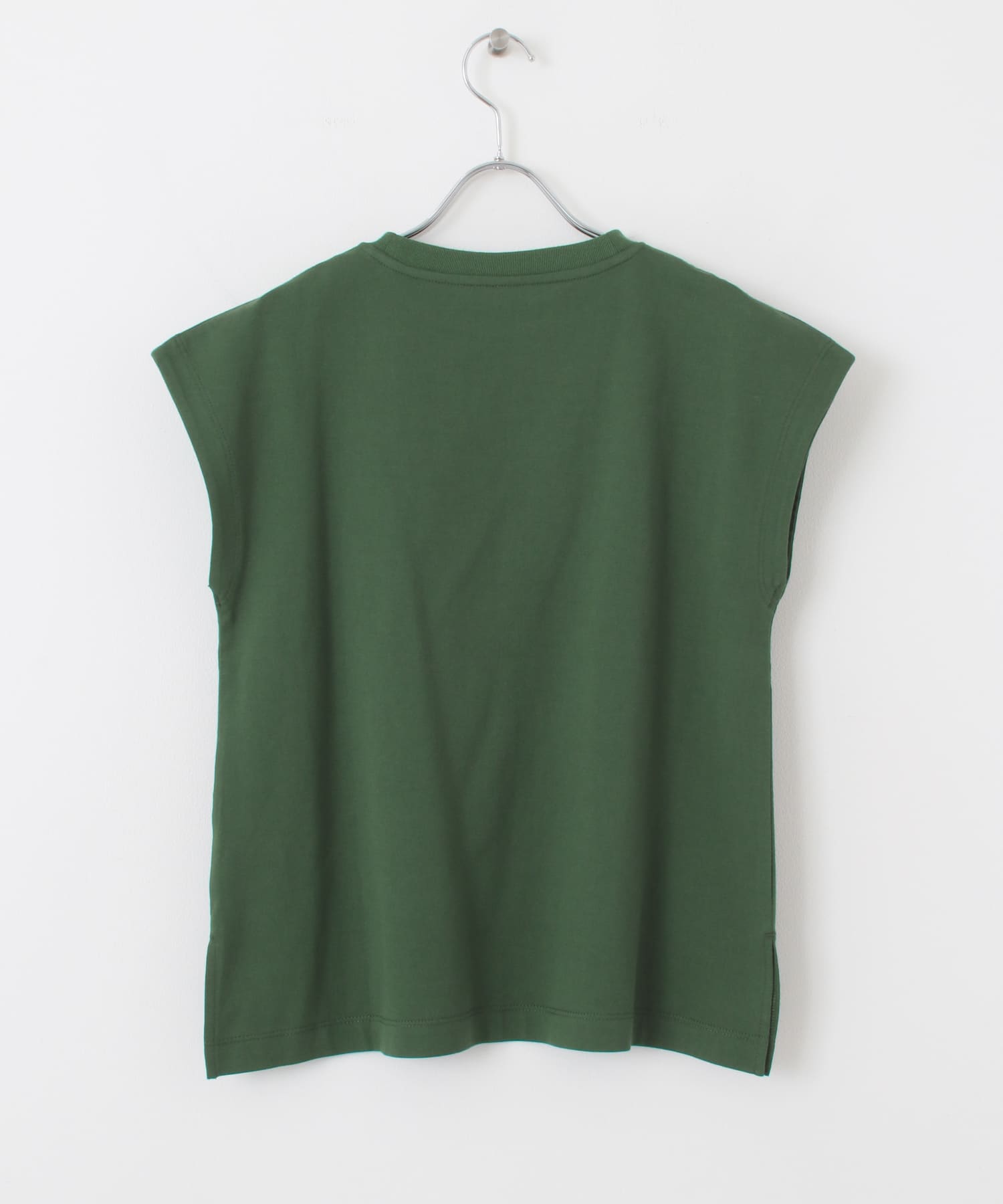オーガニックコットンフレンチスリーブTシャツ GREEN one