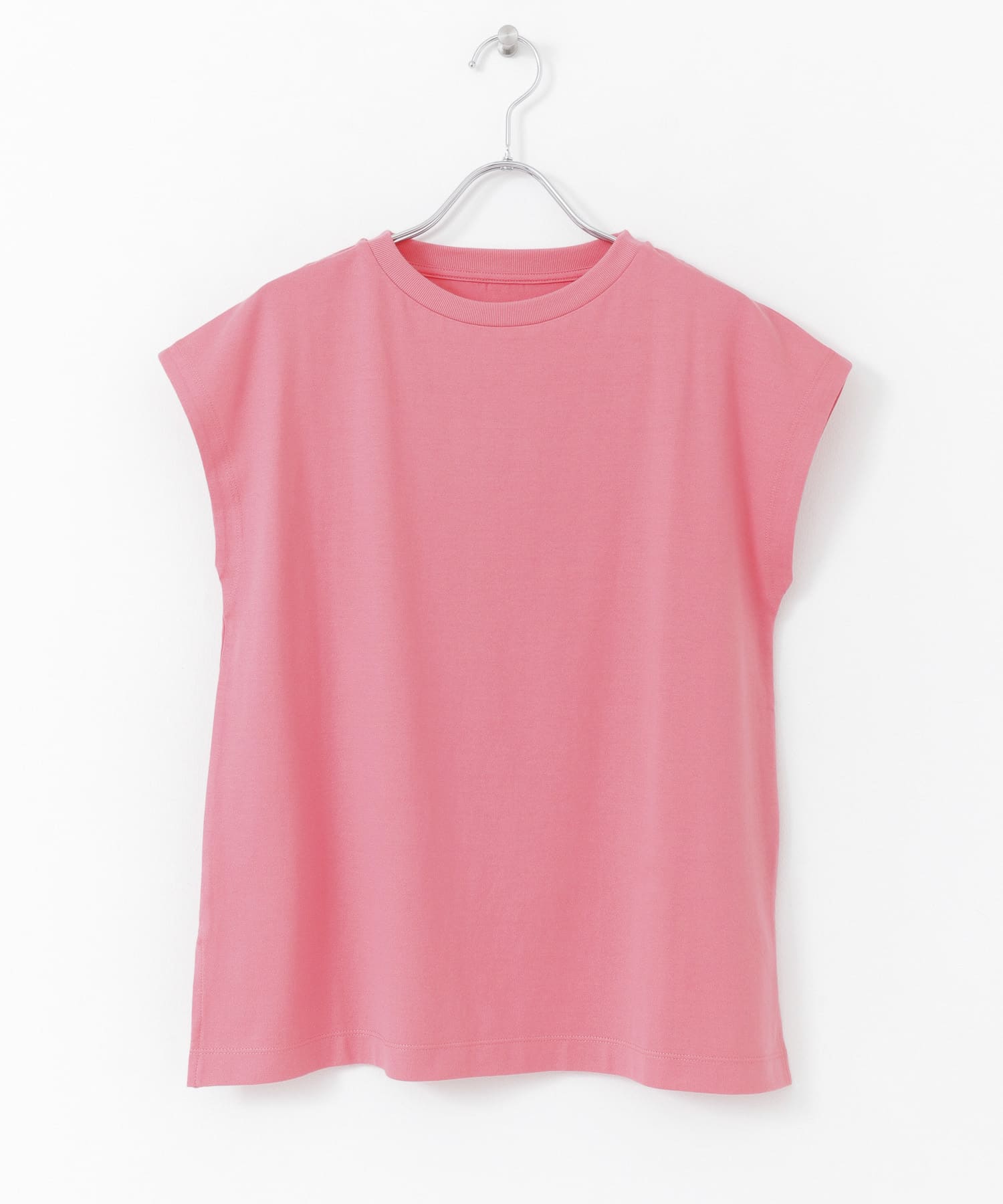 オーガニックコットンフレンチスリーブTシャツ PINK one