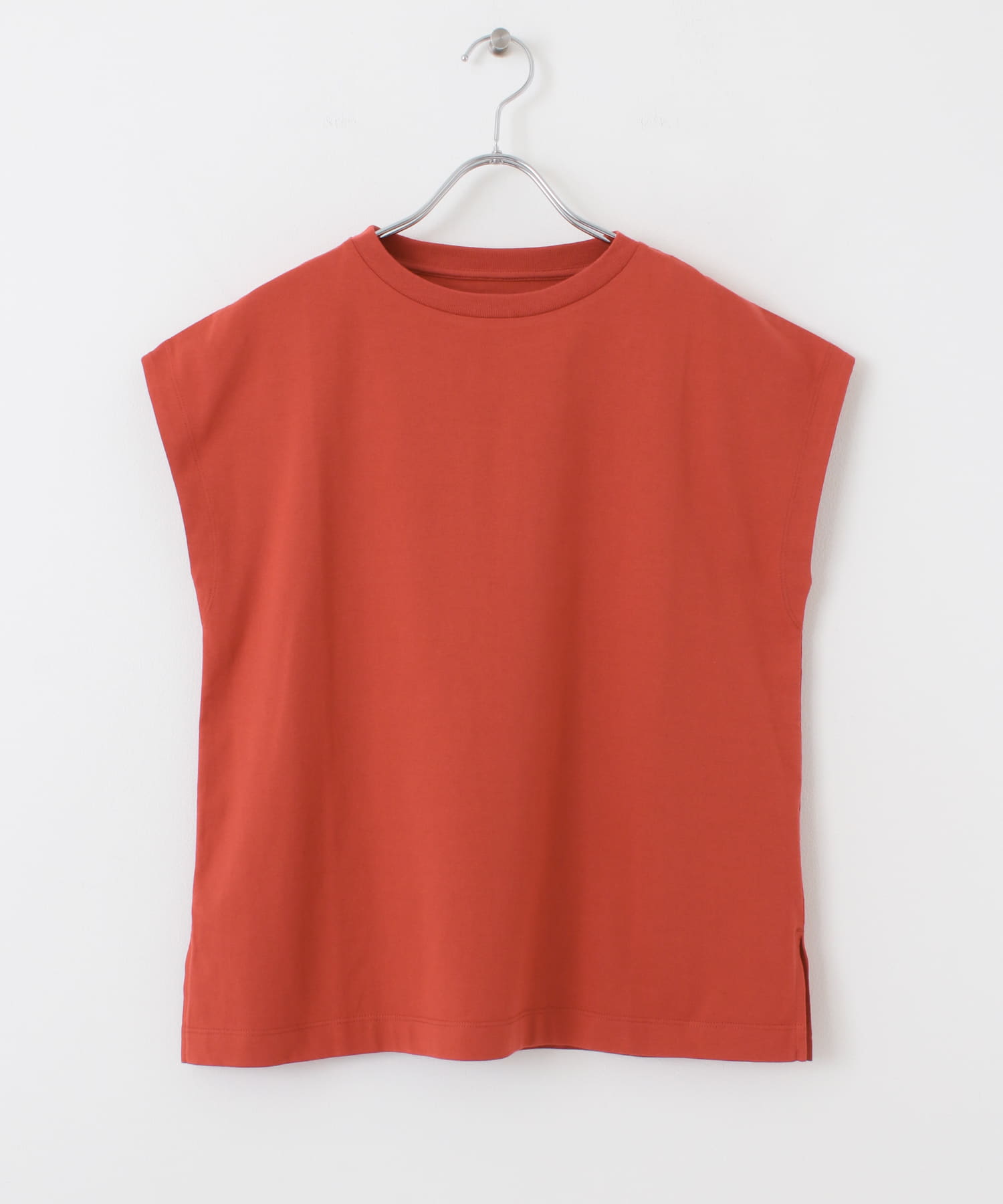 オーガニックコットンフレンチスリーブTシャツ RED one