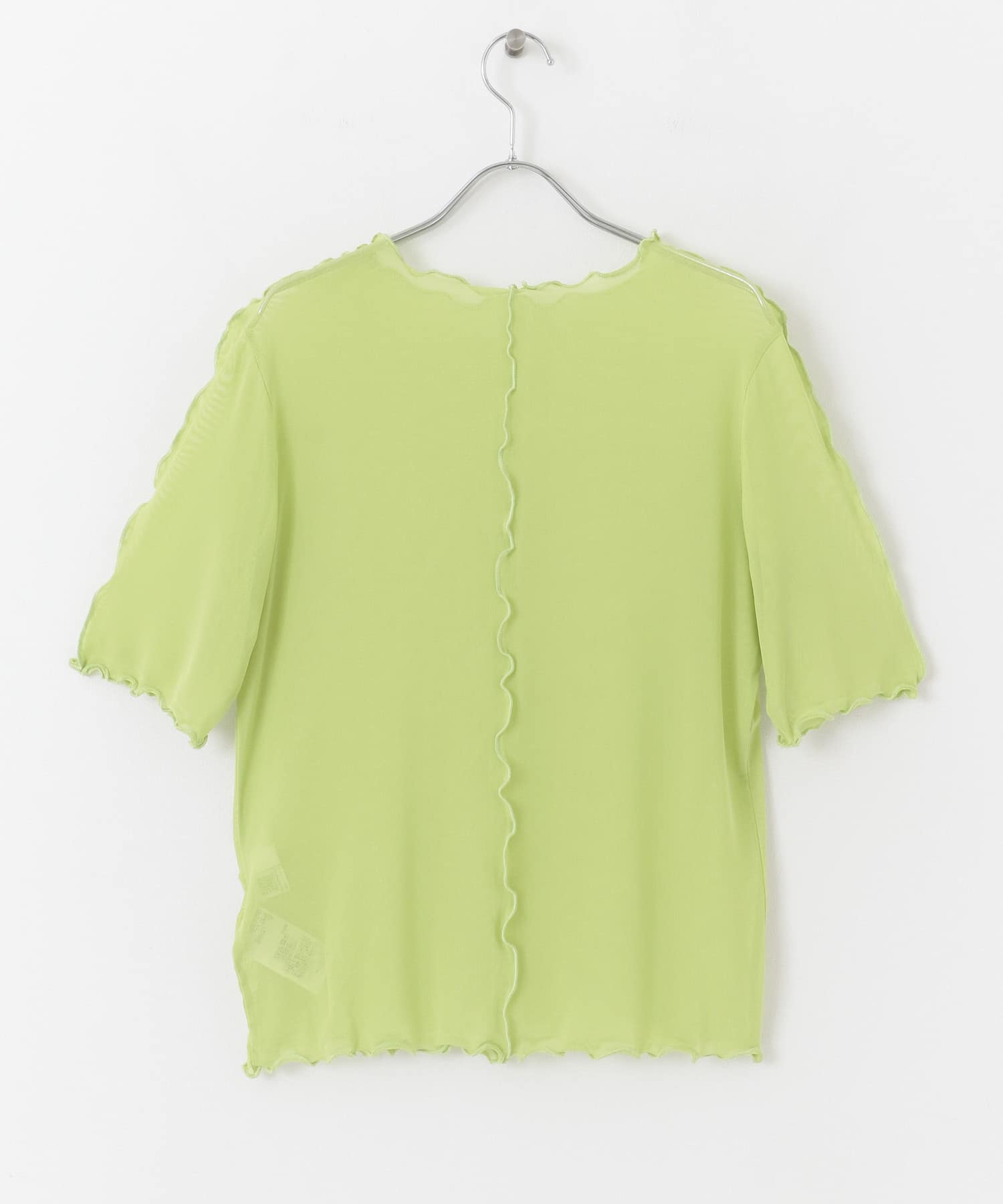 チュールトップ(5分袖) GREEN one