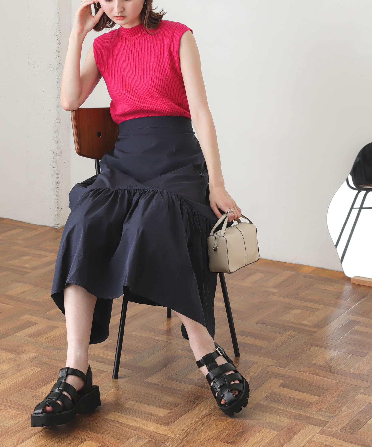 身長：169cm サイズ：one